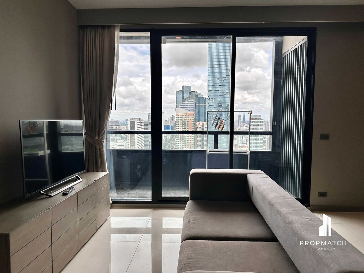 For RentCondoSilom, Saladaeng, Bangrak : ✨flash deal ✨ M Silom (2Bed 2Bath 80SQM). Completely decorated !! Only 58,000 baht per month Tel.0981315848 @propmatch