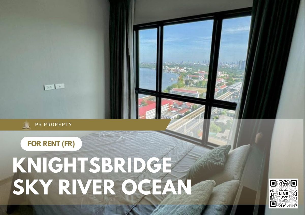 ให้เช่าคอนโดสมุทรปราการ สำโรง : ให้เช่า 📍 KnightsBridge Sky River Ocean 📍 เฟอร์นิเจอร์ และ เครื่องใช้ไฟฟ้าครบ เดินทางสะดวกใกล้ BTS 