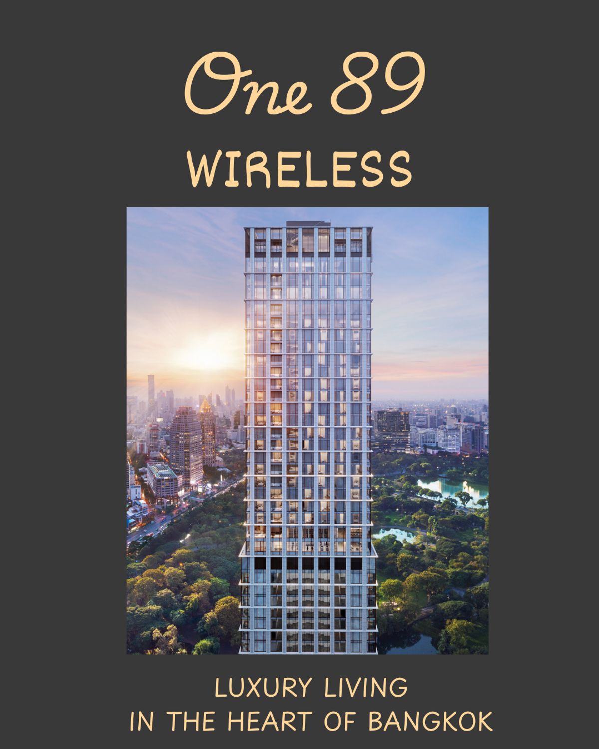 ให้เช่าคอนโดวิทยุ ชิดลม หลังสวน : เช่าคอน one 89 wireless ราคา 950,000 บาท ต่อเดือน 