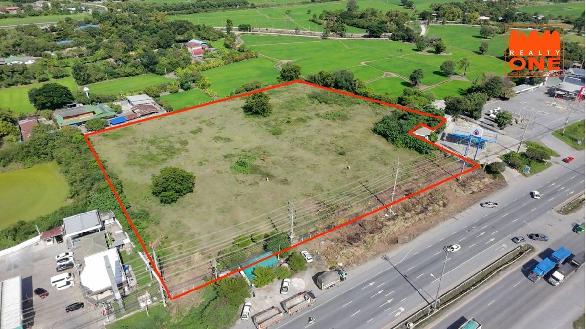 ขายที่ดินสระบุรี : ขายที่ดินถมดินแล้ว 13 ไร่ 35.5 ตารางวา ติดปั๊ม PTT สามชายดาวเรือง และปั้ม PT ติดถนนพหลโยธิน 1 เมืองสระบุรี