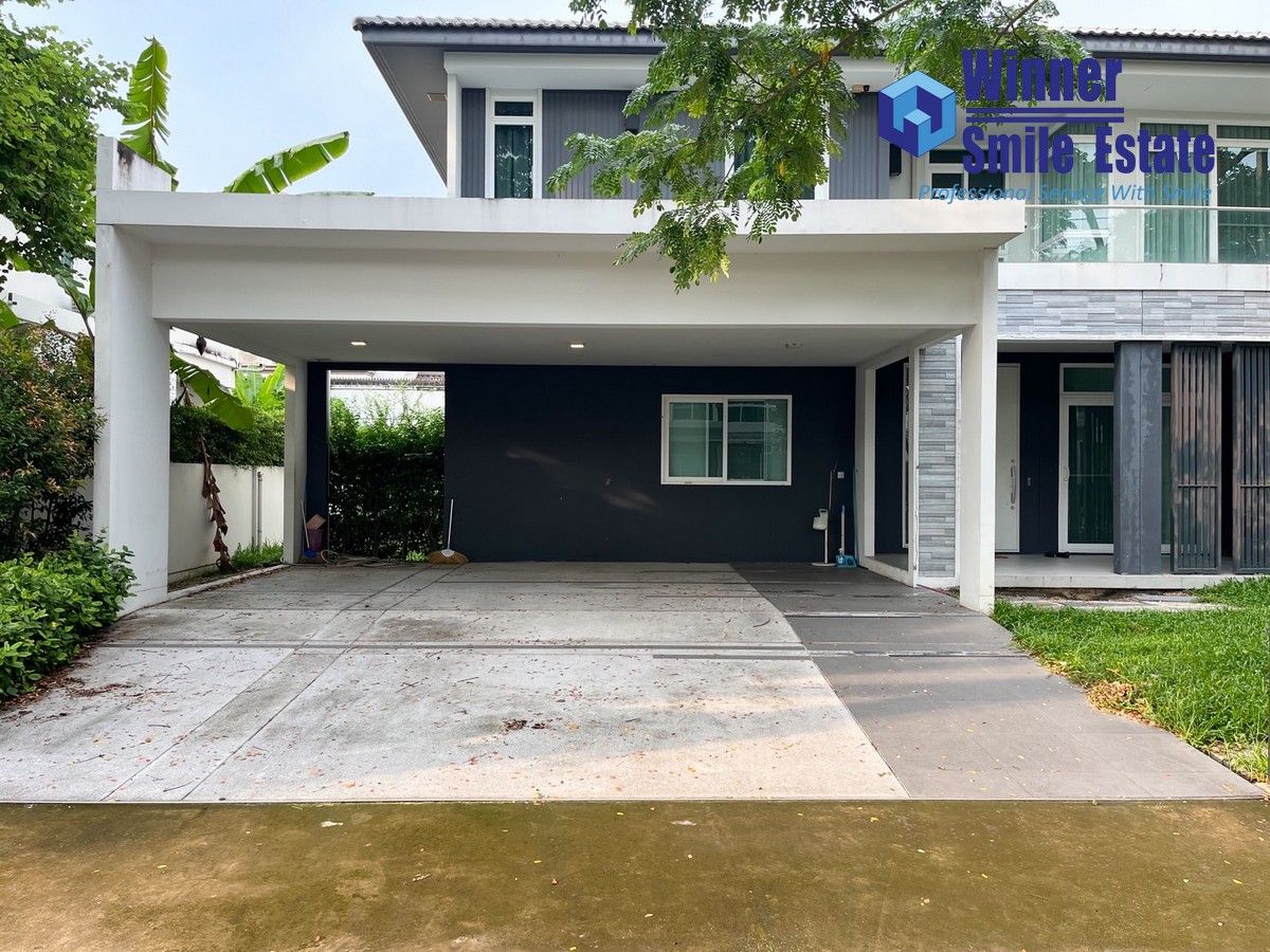 For SaleHouseBangna, Bearing, Lasalle : Single house for sale, Manthana 2, Bangna Km. 7, near Mega Bangna