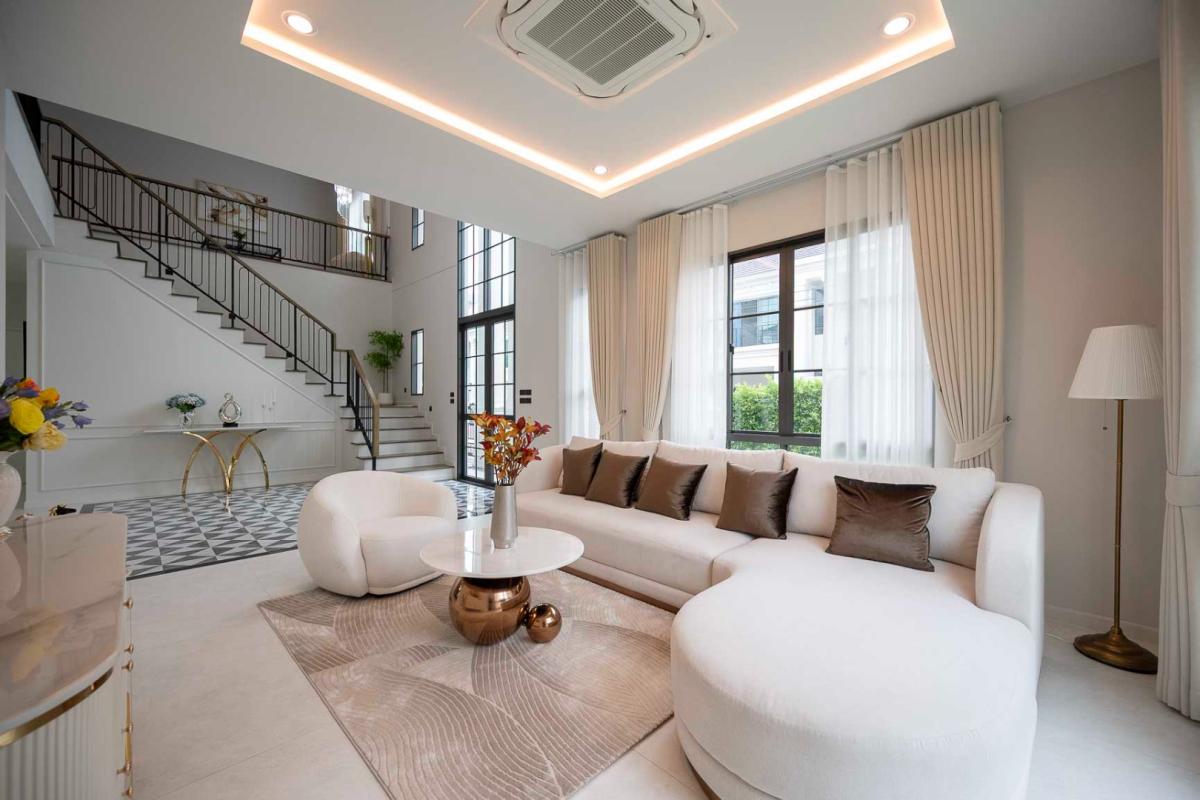 ให้เช่าบ้านบางนา แบริ่ง ลาซาล : 🔥เช่าด่วน+🔥เศรษฐสิริ บางนา กม.10 ใกล้ Design Village บางนา เฟอร์นิเจอร์ครบ พร้อมเข้าอยู่