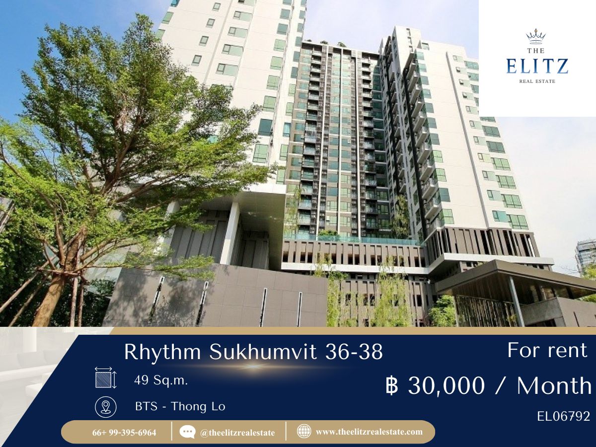 For RentCondoSukhumvit, Asoke, Thonglor : ✨ Fully decorated with luxury feel in Thonglor area, Rhythm Sukhumvit 36-38 ✔