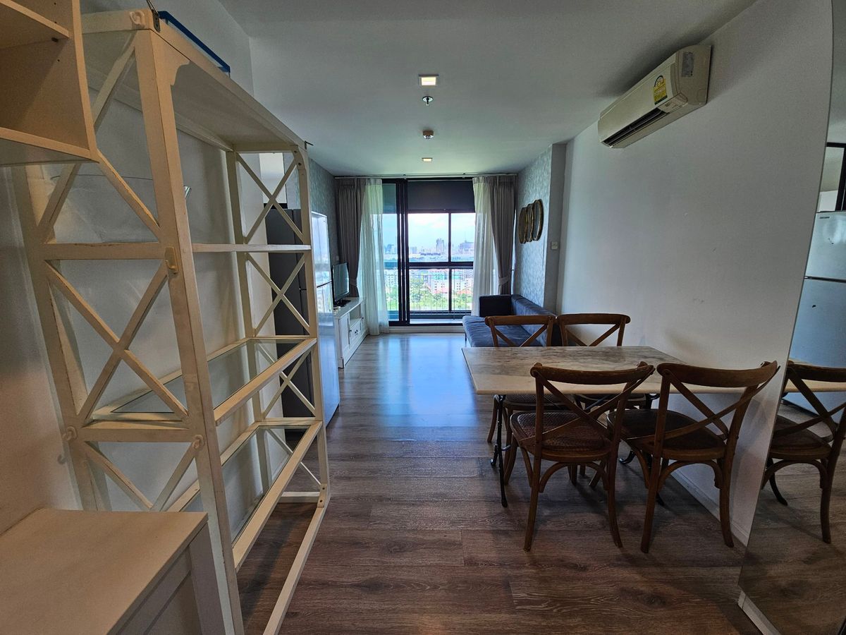 For RentCondoBangna, Bearing, Lasalle : For Rent KnightsBridge Bearing 18 Fl size 50 sq m. 2 bed 1 baht