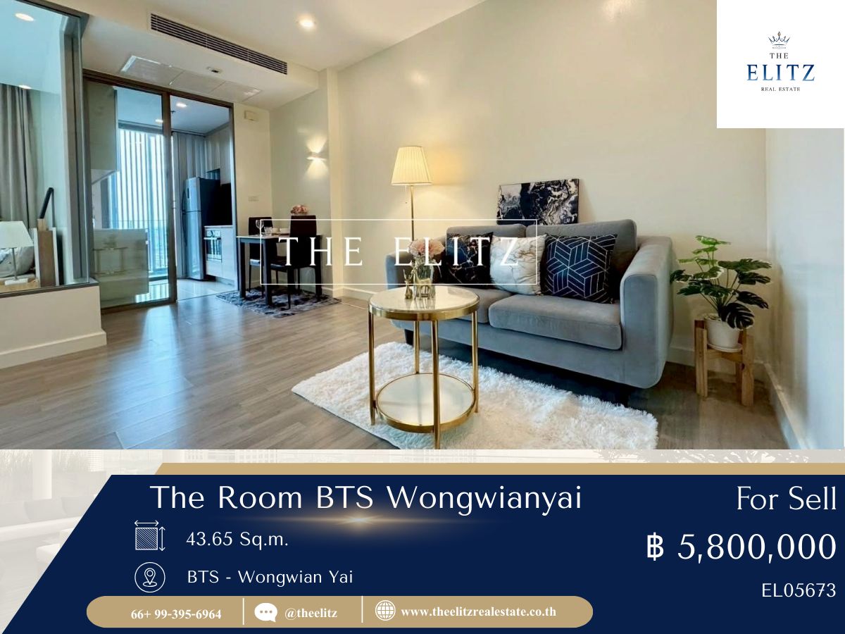 For SaleCondoWongwianyai, Charoennakor : ✨ This room is not just location. But give you peace in the middle of the city every day 💖