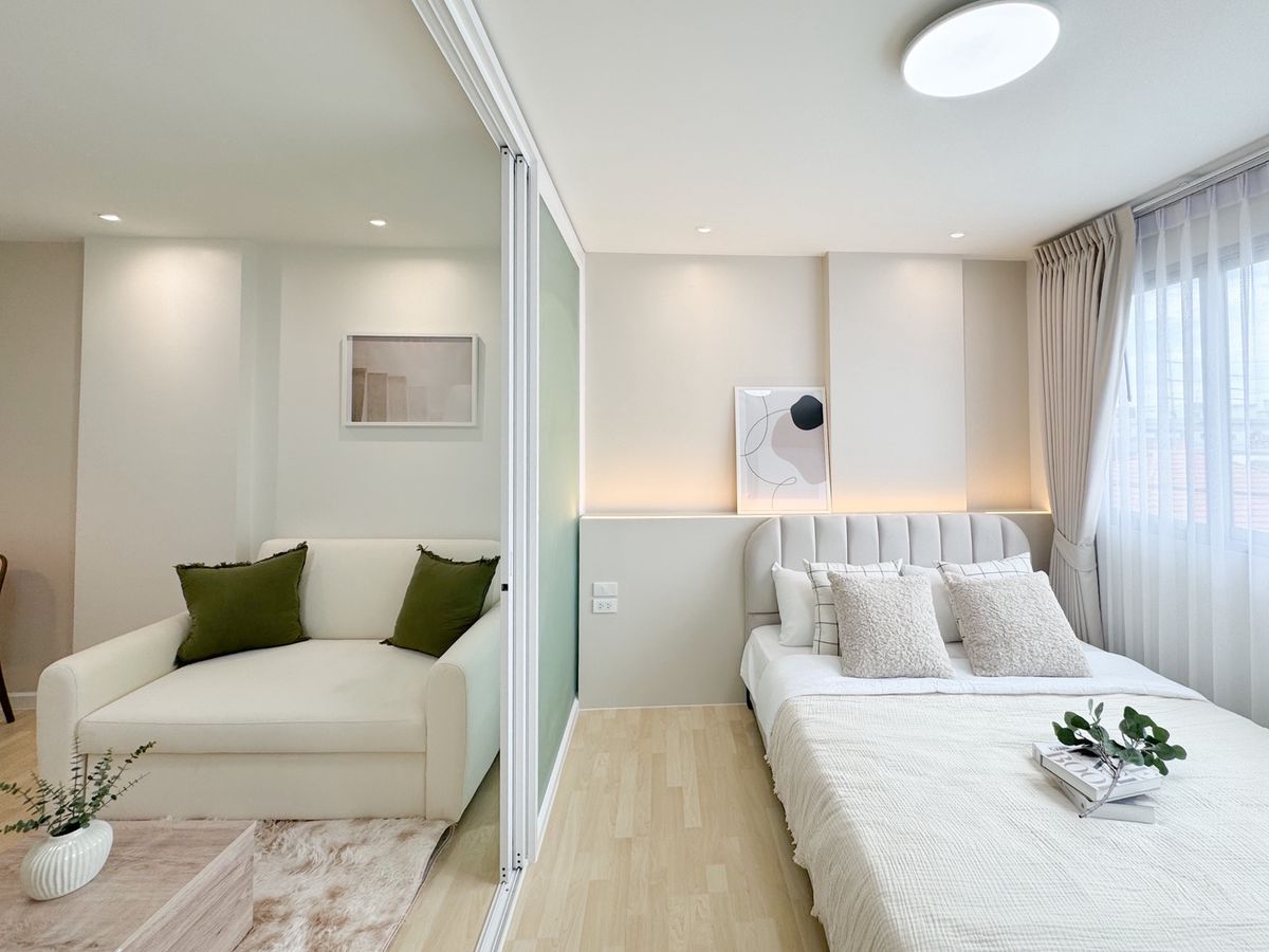 ขายคอนโดนวมินทร์ รามอินทรา : ขาย !! ดีคอนโด รามอินทรา (Dcondo Ramindra)  เฟอร์นิเจอร์ครบ  รถไฟฟ้า สายสีชมพู สถานีวัชรพล