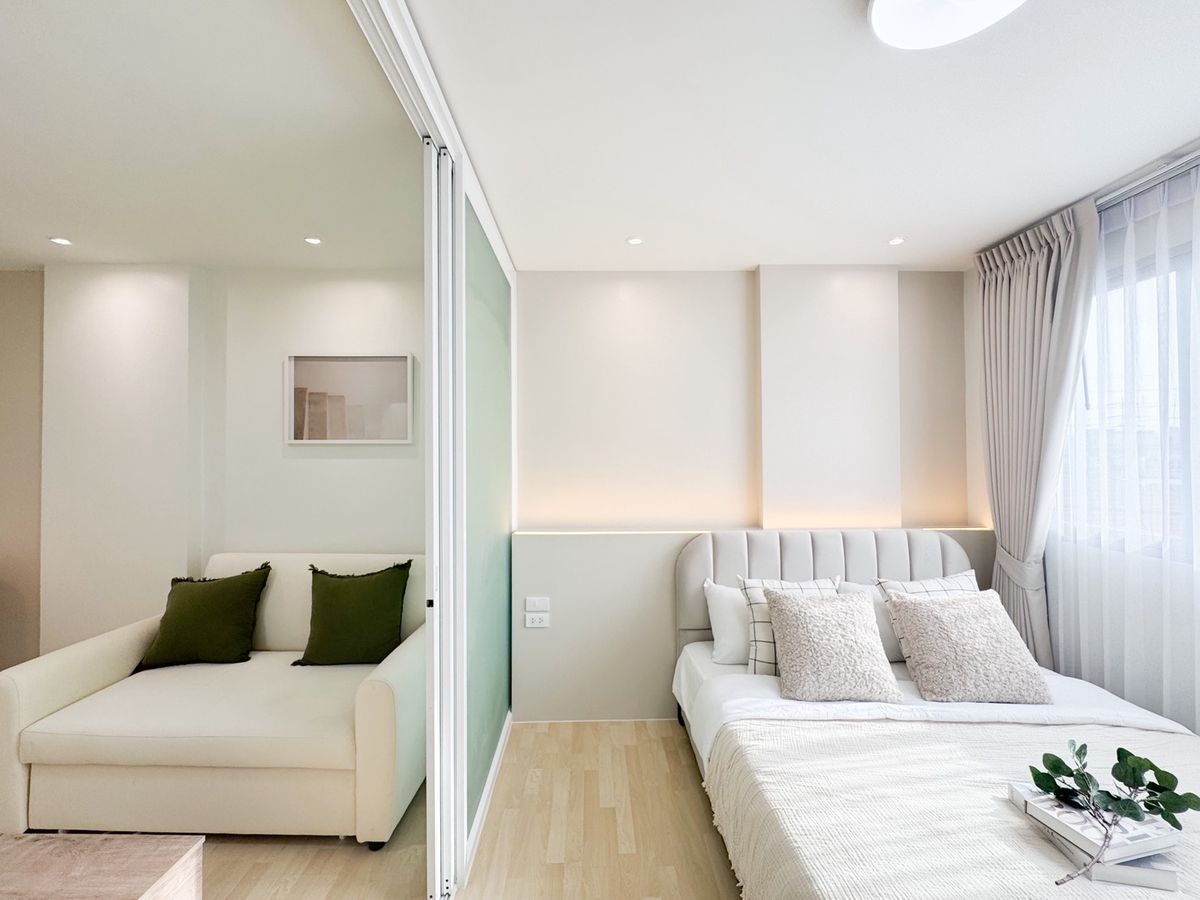 ขายคอนโดนวมินทร์ รามอินทรา : ขาย !! ดีคอนโด รามอินทรา (Dcondo Ramindra)  เฟอร์นิเจอร์ครบ  รถไฟฟ้า สายสีชมพู สถานีวัชรพล