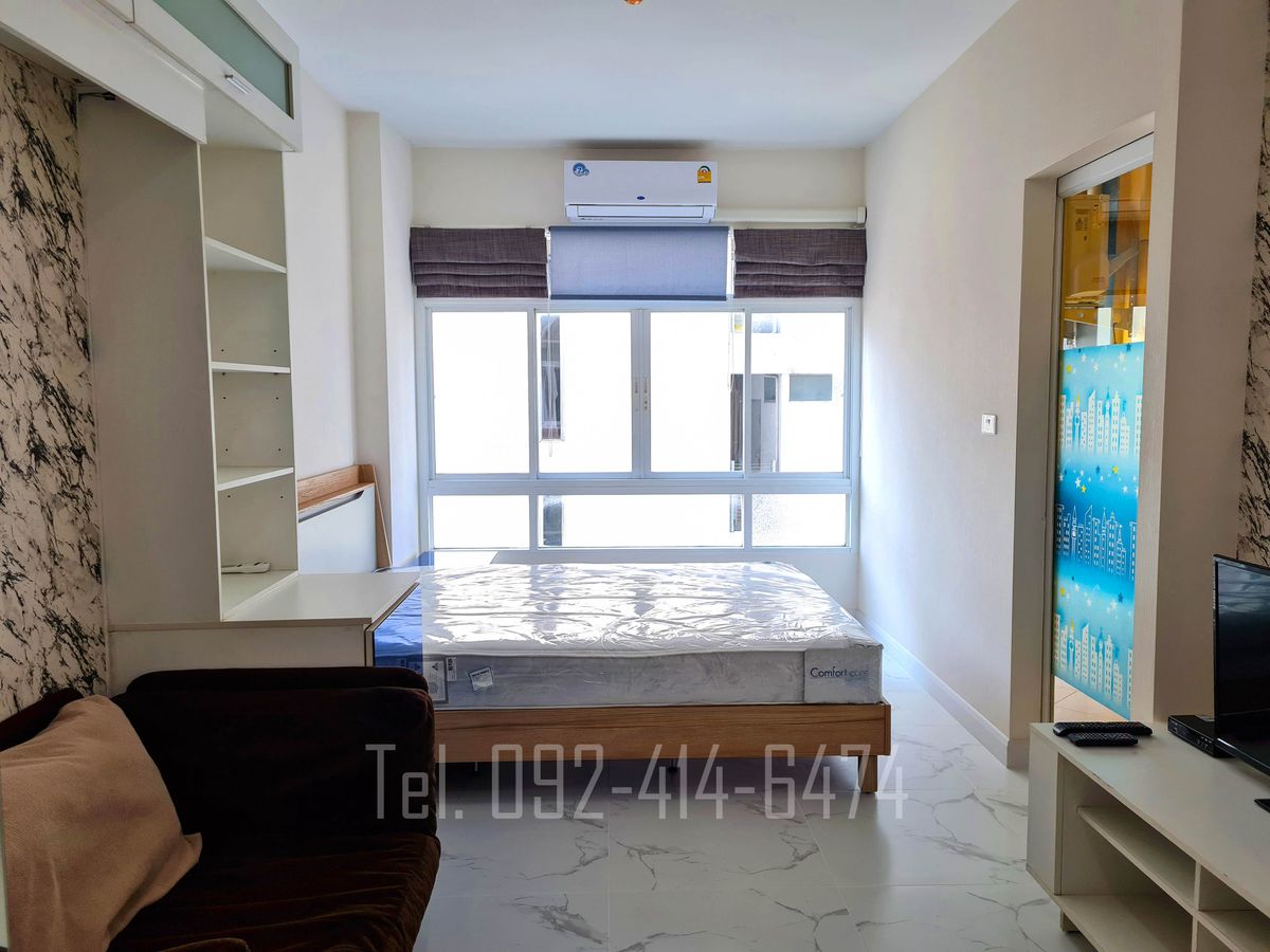 ให้เช่าคอนโดรัชดา ห้วยขวาง : ห้เช่าคอนโด Ease Ratchada Condominium ห้อง Studio แต่มีการแยกครัวเป็นสัดส่วน ชั้น 5 ทิศใต้