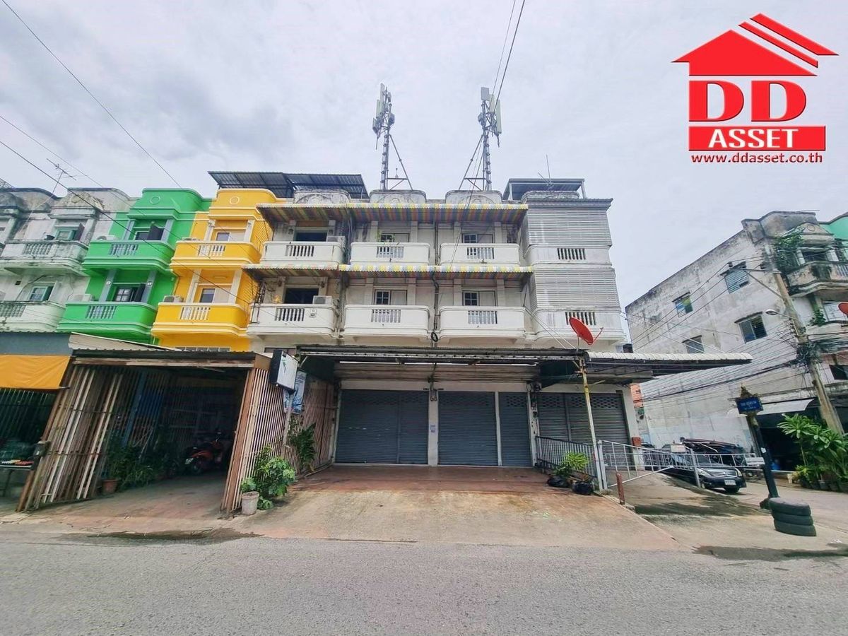 อาคารพาณิชย์สมุทรปราการ สำโรง : ขาย/ ให้เช่า อาคารพาณิชย์ 2 คูหา ซอยอยู่สุข ใกล้เทศบาลบางเมือง สมุทรปราการ วงแหวนกาญจนา  รหัส : T8224