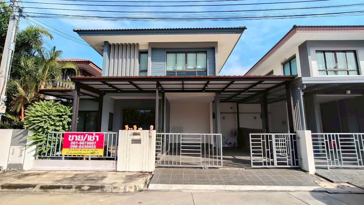 HouseRama 2, Bang Khun Thian : 🔥 Selling/renting a twin house in Rama 2 -style house - Tha Kham Habitia Project by Sansiri, area 53 sq.w. 4 bedrooms | 3 bathrooms | 1 big kitchen | 2 parking