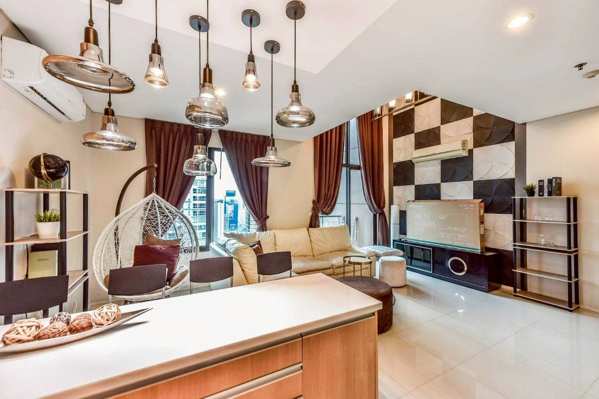 ให้เช่าคอนโดพระราม 9 เพชรบุรีตัดใหม่ RCA : ให้เช่า 1นอน2น้ำ(มีอ่าง) Duplex เรียบหรูอยู่สบายใกล้ MRT เพชรบุรี / Airport link มักกะสัน - ไป อโศก นานา พระราม9 สะดวก