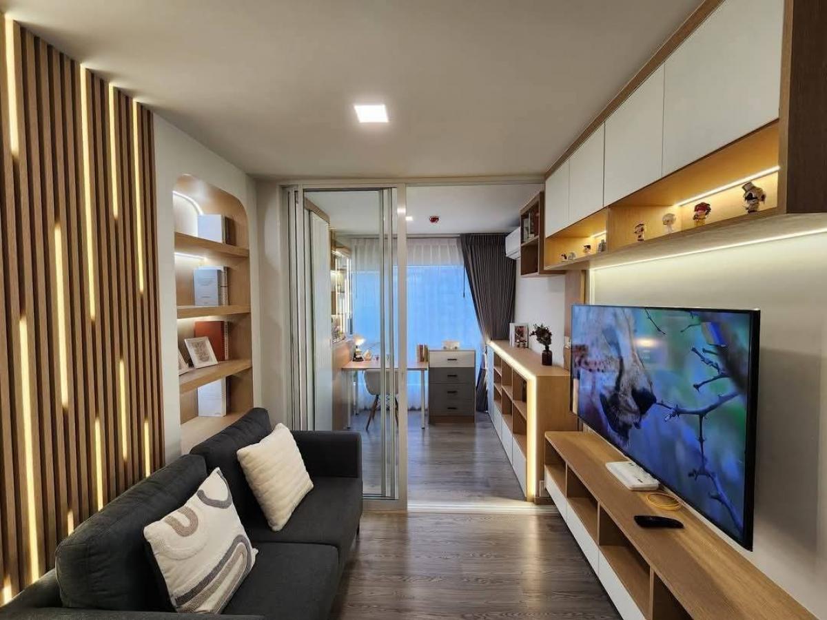 For SaleCondoPathum Thani,Rangsit, Thammasat : 💎 Selling Kave Island, 2 bedrooms (1 bed plus), 38 sq m., Building C, 6th floor, corner room, long pool view. Caribbean side