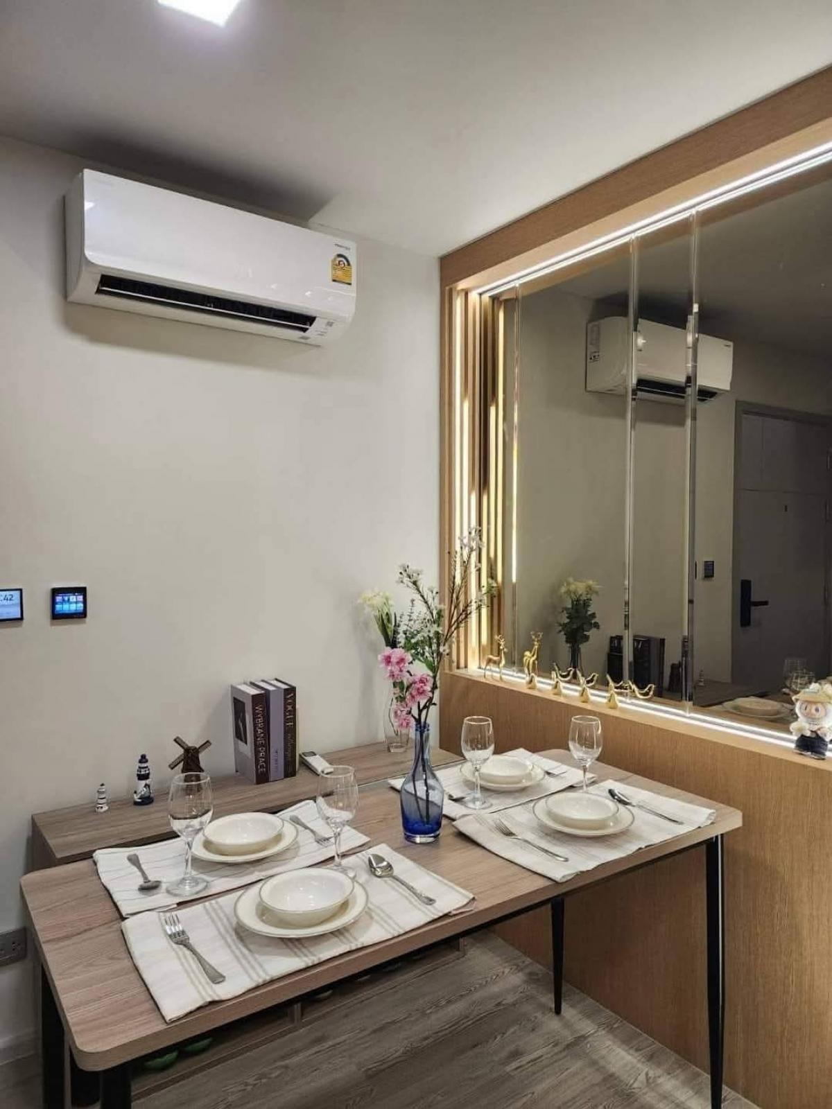 For SaleCondoPathum Thani,Rangsit, Thammasat : 💎 Selling Kave Island, 2 bedrooms (1 bed plus), 38 sq m., Building C, 6th floor, corner room, long pool view. Caribbean side