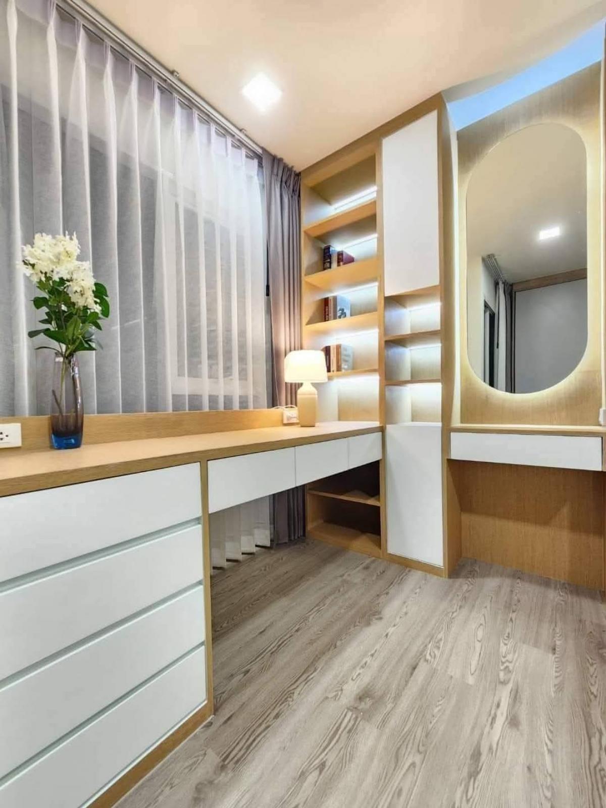 For SaleCondoPathum Thani,Rangsit, Thammasat : 💎 Selling Kave Island, 2 bedrooms (1 bed plus), 38 sq m., Building C, 6th floor, corner room, long pool view. Caribbean side