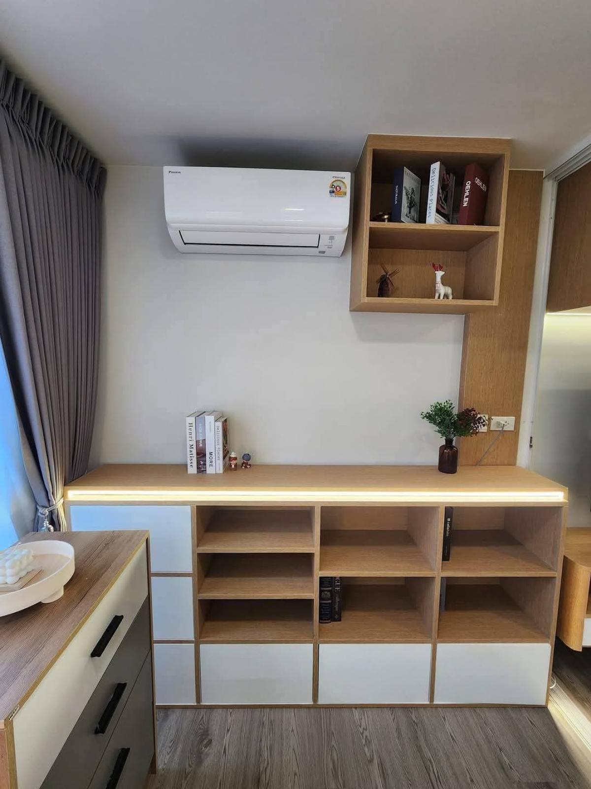 For SaleCondoPathum Thani,Rangsit, Thammasat : 💎 Selling Kave Island, 2 bedrooms (1 bed plus), 38 sq m., Building C, 6th floor, corner room, long pool view. Caribbean side