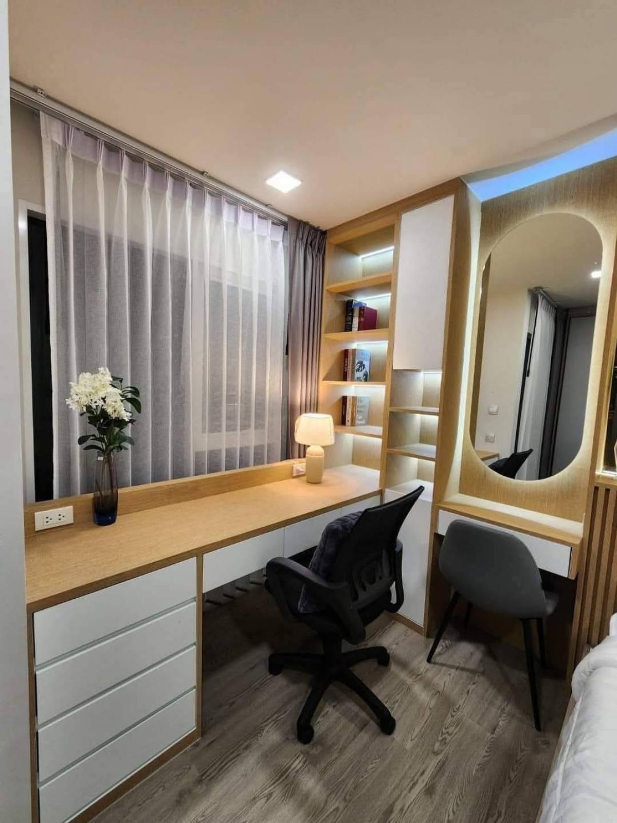 For SaleCondoPathum Thani,Rangsit, Thammasat : 💎 Selling Kave Island, 2 bedrooms (1 bed plus), 38 sq m., Building C, 6th floor, corner room, long pool view. Caribbean side