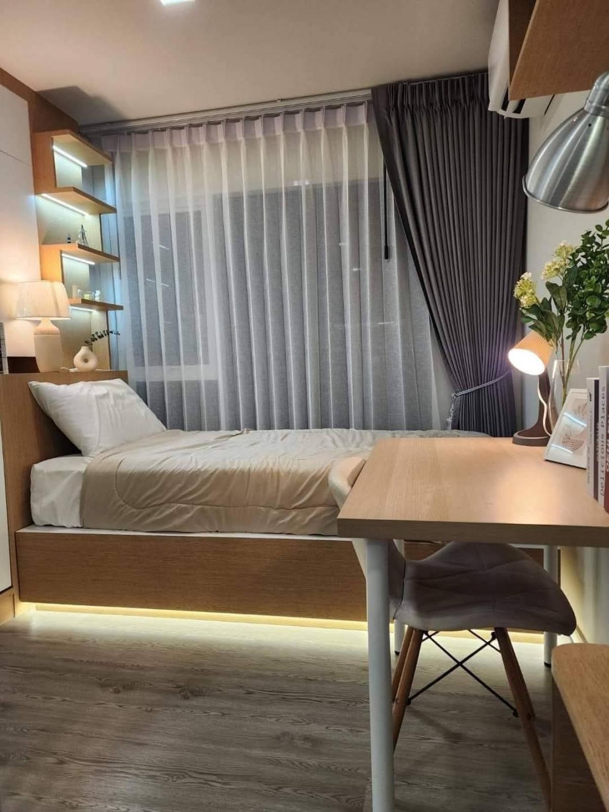 For SaleCondoPathum Thani,Rangsit, Thammasat : 💎 Selling Kave Island, 2 bedrooms (1 bed plus), 38 sq m., Building C, 6th floor, corner room, long pool view. Caribbean side