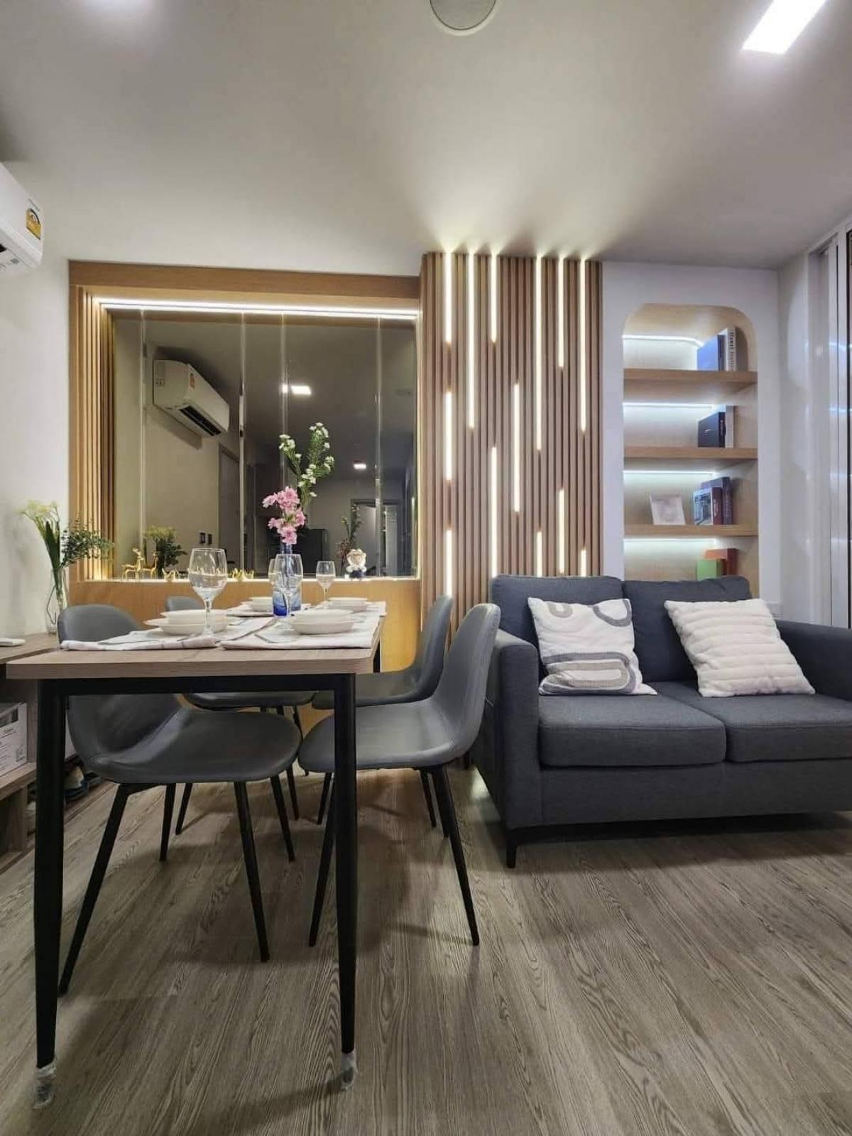 For SaleCondoPathum Thani,Rangsit, Thammasat : 💎 Selling Kave Island, 2 bedrooms (1 bed plus), 38 sq m., Building C, 6th floor, corner room, long pool view. Caribbean side