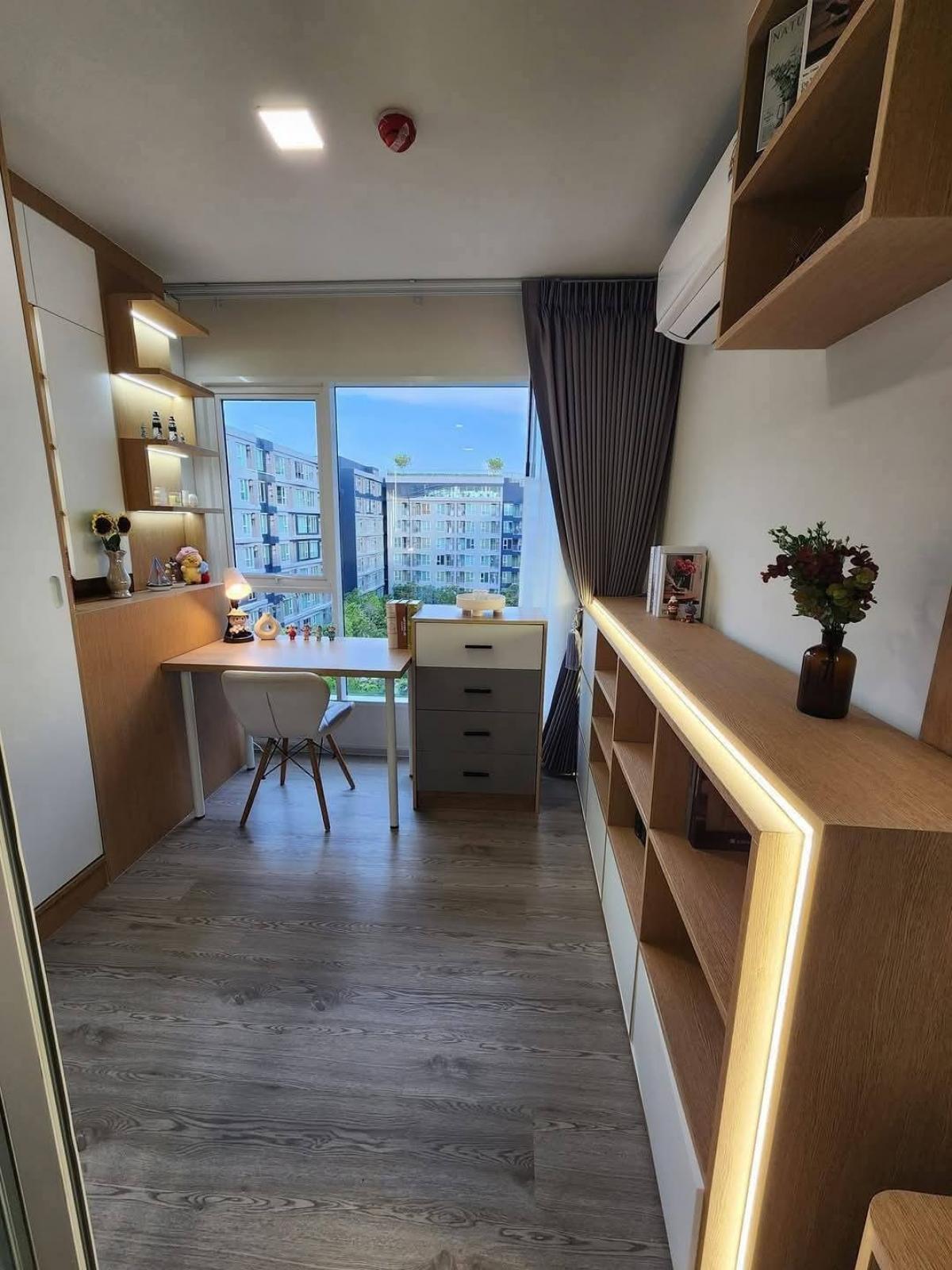 For SaleCondoPathum Thani,Rangsit, Thammasat : 💎 Selling Kave Island, 2 bedrooms (1 bed plus), 38 sq m., Building C, 6th floor, corner room, long pool view. Caribbean side