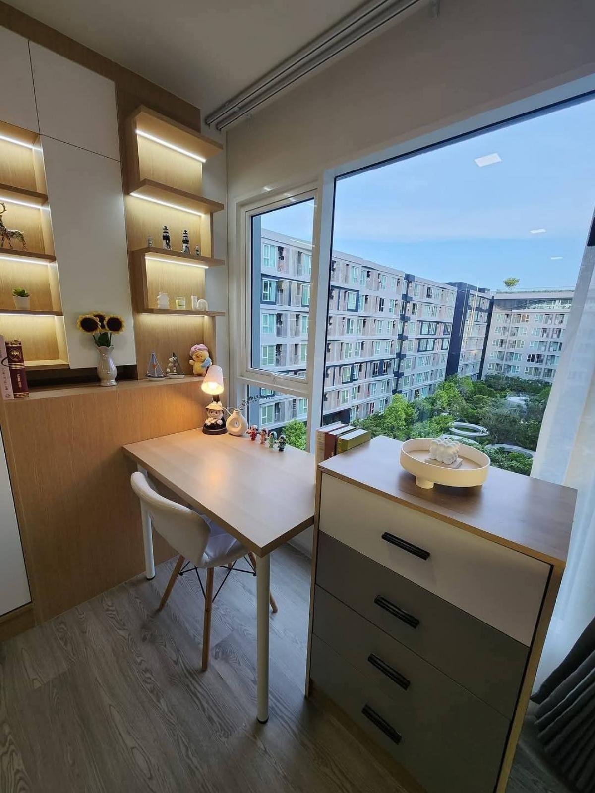 For SaleCondoPathum Thani,Rangsit, Thammasat : 💎 Selling Kave Island, 2 bedrooms (1 bed plus), 38 sq m., Building C, 6th floor, corner room, long pool view. Caribbean side