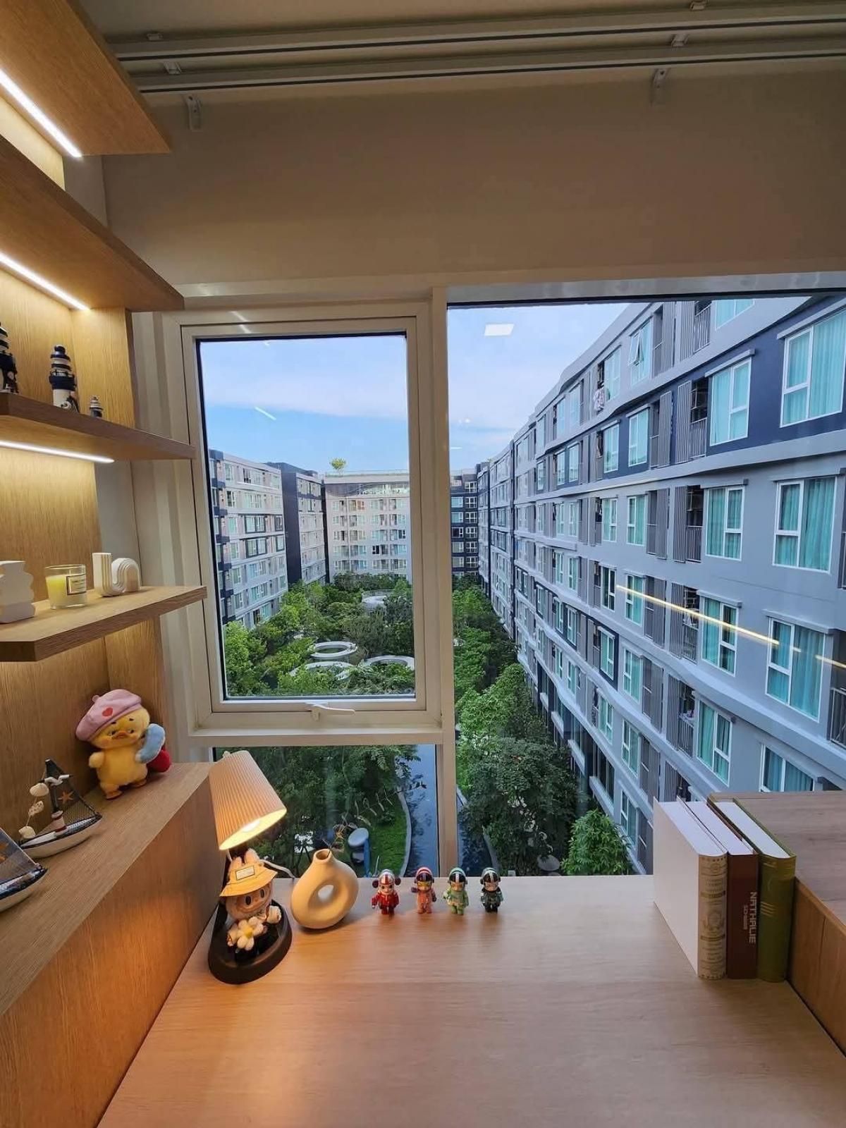 For SaleCondoPathum Thani,Rangsit, Thammasat : 💎 Selling Kave Island, 2 bedrooms (1 bed plus), 38 sq m., Building C, 6th floor, corner room, long pool view. Caribbean side