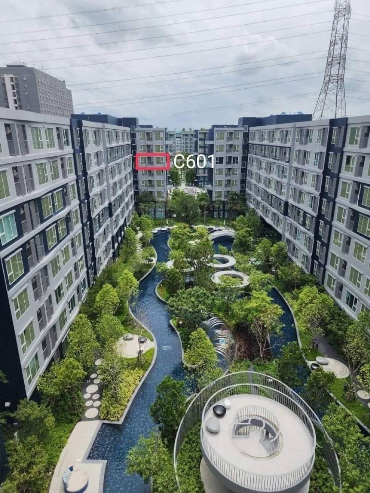For SaleCondoPathum Thani,Rangsit, Thammasat : 💎 Selling Kave Island, 2 bedrooms (1 bed plus), 38 sq m., Building C, 6th floor, corner room, long pool view. Caribbean side