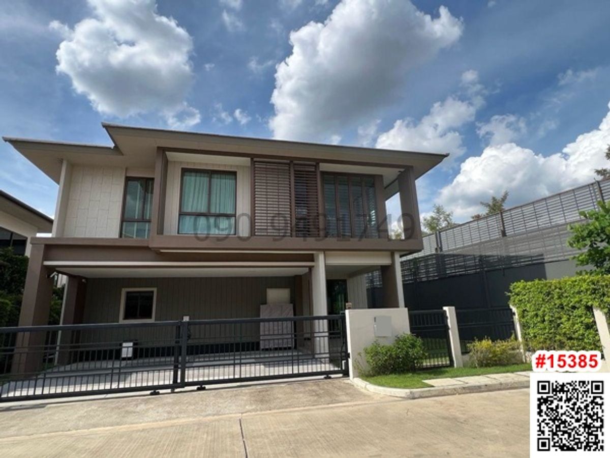 For RentHousePattanakan, Srinakarin : Rent a 2 -story house, Burasiri, Krungthep Kreetha Phase 1, the corner is ready to move in.