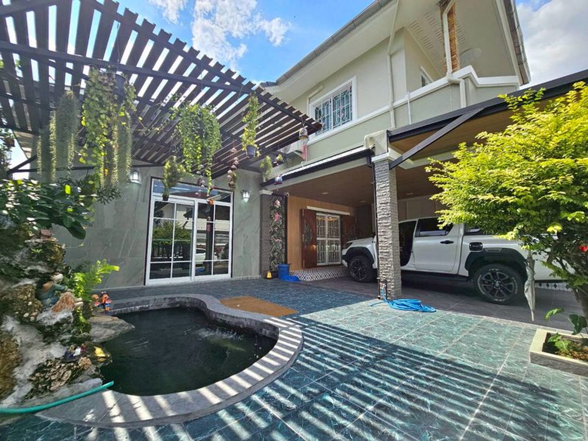 For SaleHouseNawamin, Ramindra : 2 storey house for sale, Wan Wara Village, 2, next to the Sai Mai Road, 5 bedrooms 57 sq.w., Sai Mai Subdistrict, Sai Mai District, Bangkok