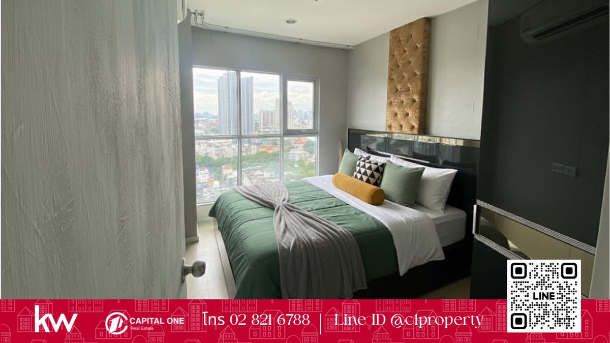 For RentCondoOnnut, Udomsuk : Rent a condo aspire Sukhumvit 48 - high floor. The view is very close to the Phra Khanong BTS only 13,000 baht/month.