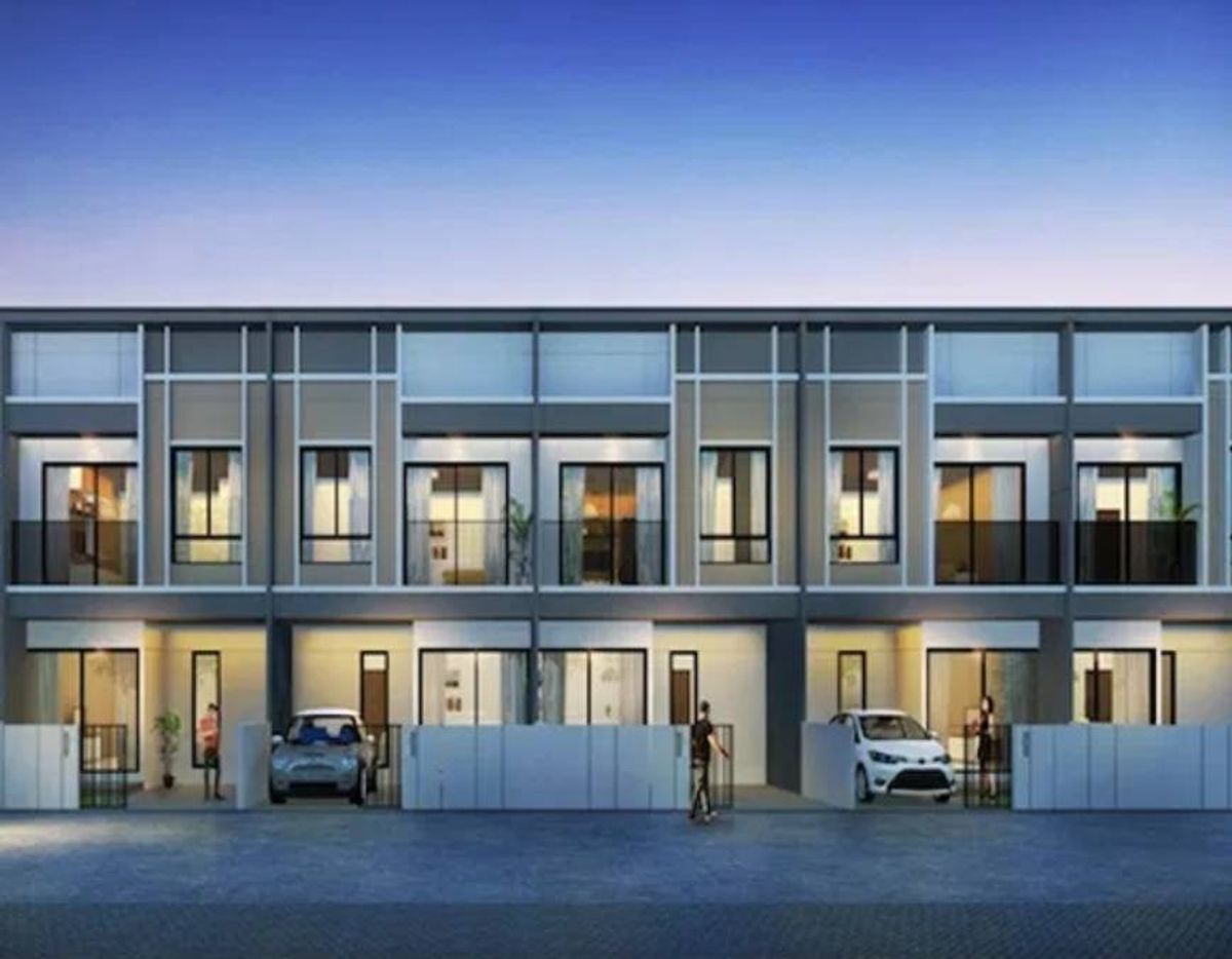 For SaleTownhomeLadkrabang, Suwannaphum Airport : 2-storey townhome for sale, The Trop 2, Lat Krabang District, area 20.3 sq. Wah. There are 3 bedrooms, 2 bathrooms, 1 kitchen, good location, between renovations, price 2,300,000.- Free loans. Interested please contact 085-550-1599.