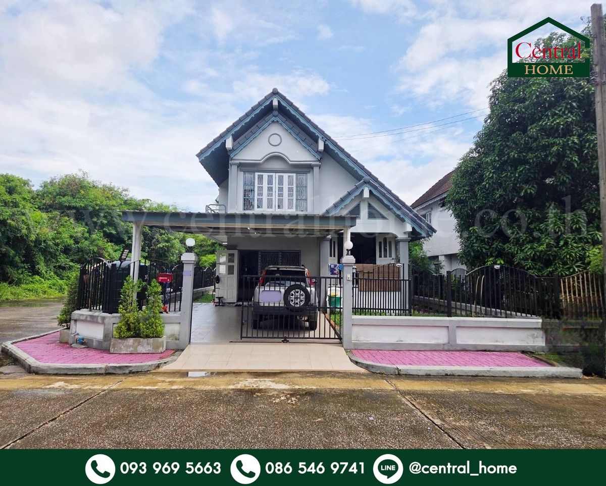 For SaleHousePattanakan, Srinakarin : Detached house, Wirin Siri Sam Wa 21, Khlong Sam Wa, Bangkok, behind the corner