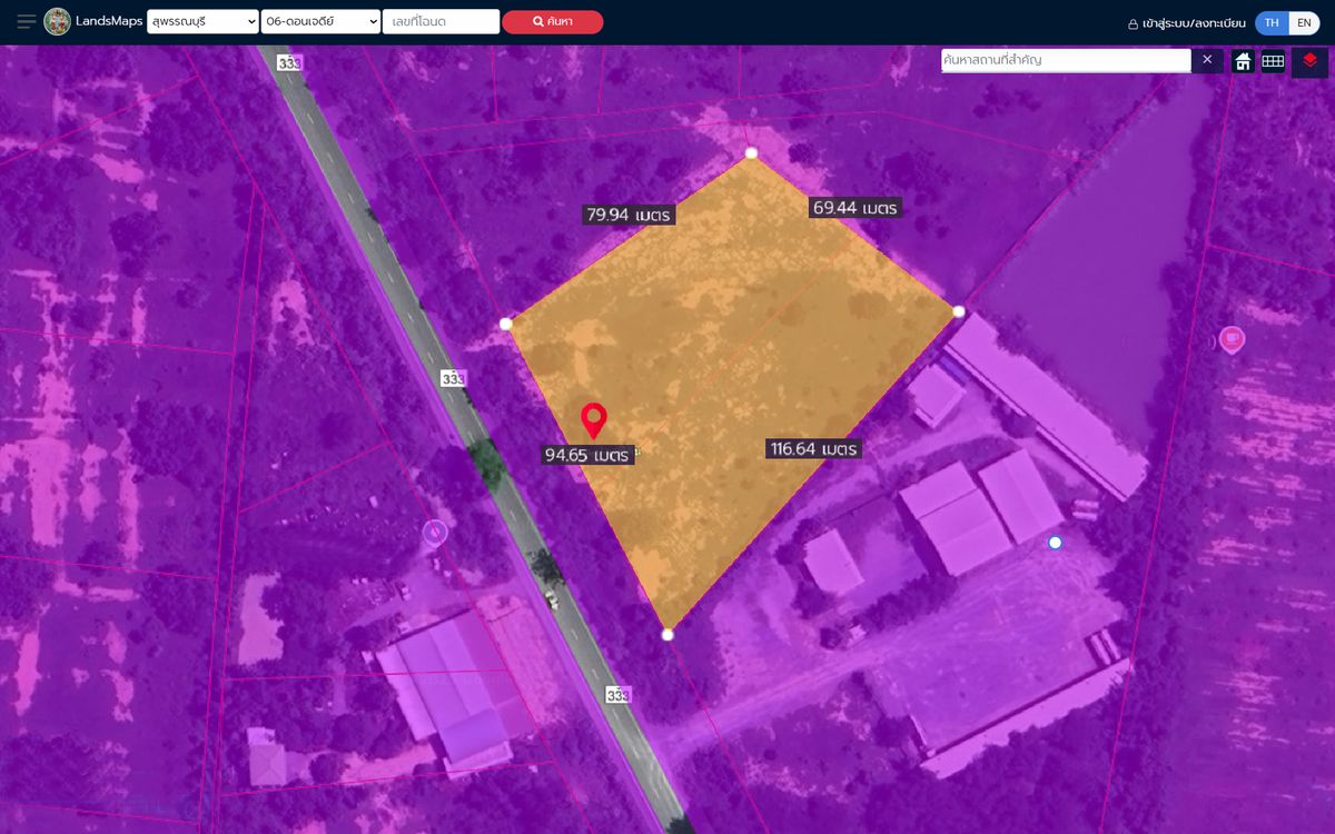 ขายที่ดินสุพรรณบุรี : ที่ดินแปลงสวย 5 ไร่เศษ บนทำเลทอง ใกล้ปั๊ม PT ทะเลบก จ.สุพรรณบุรี