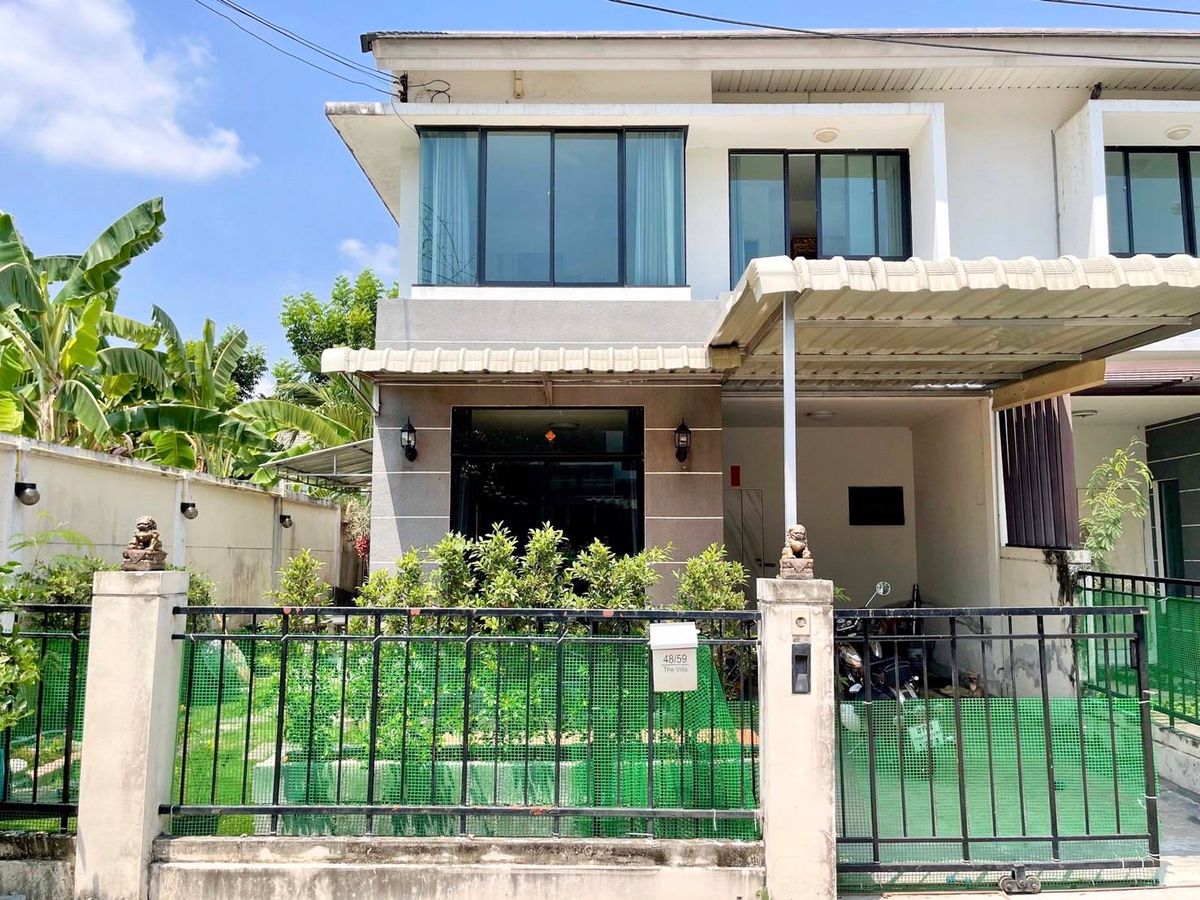 For SaleTownhomeMin Buri, Romklao : Townhouse for sale   The Villa Ramkhamhaeng-Suvarnabhumi Tel.0999983897