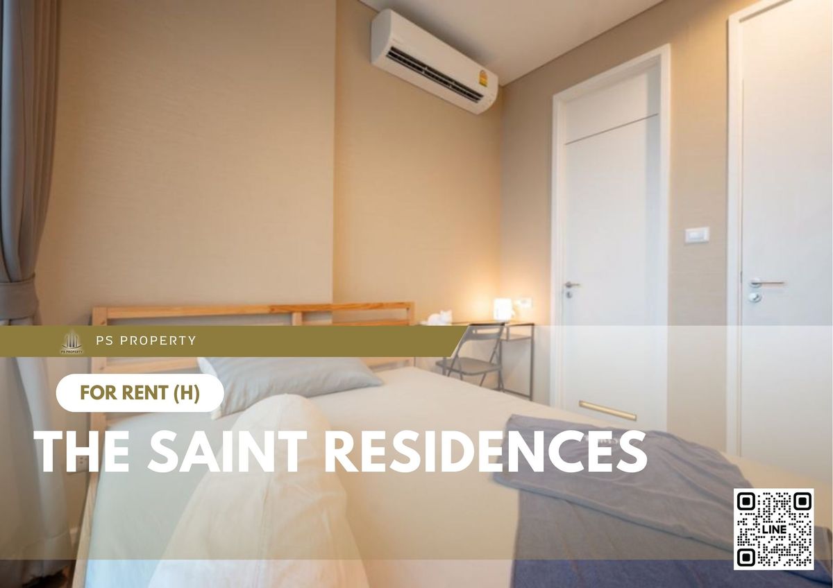 For RentCondoLadprao, Central Ladprao : For rent 📍 The Saint Residences 📍 Fully furnished and equipped, near BTS Ha Yaek Lat Phrao