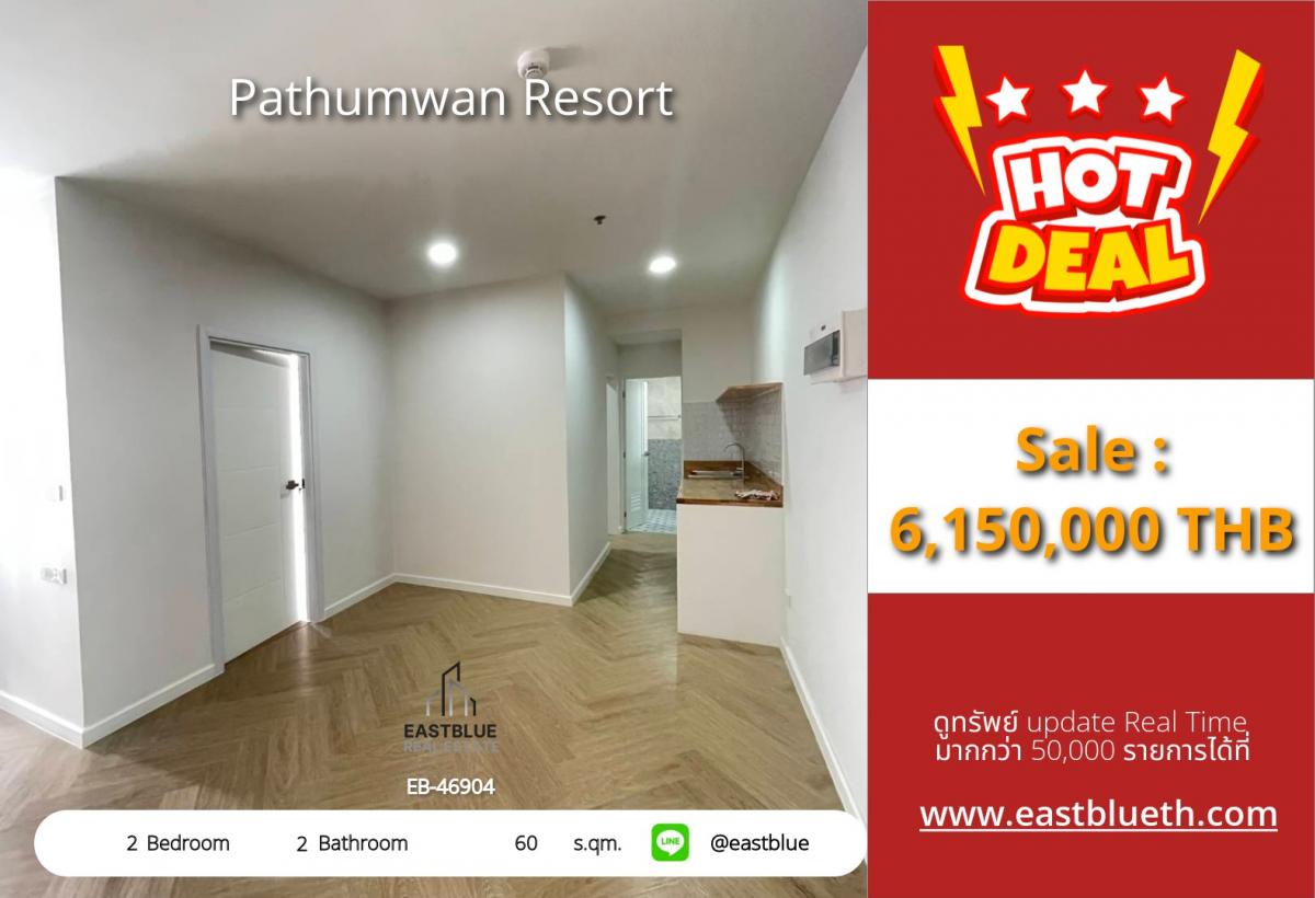 For SaleCondoRatchathewi,Phayathai : Luxury condo with 2 bedrooms in the heart of Phaya Thai!
Close to BTS/MRT, convenient for all travel at only 6.15 million!