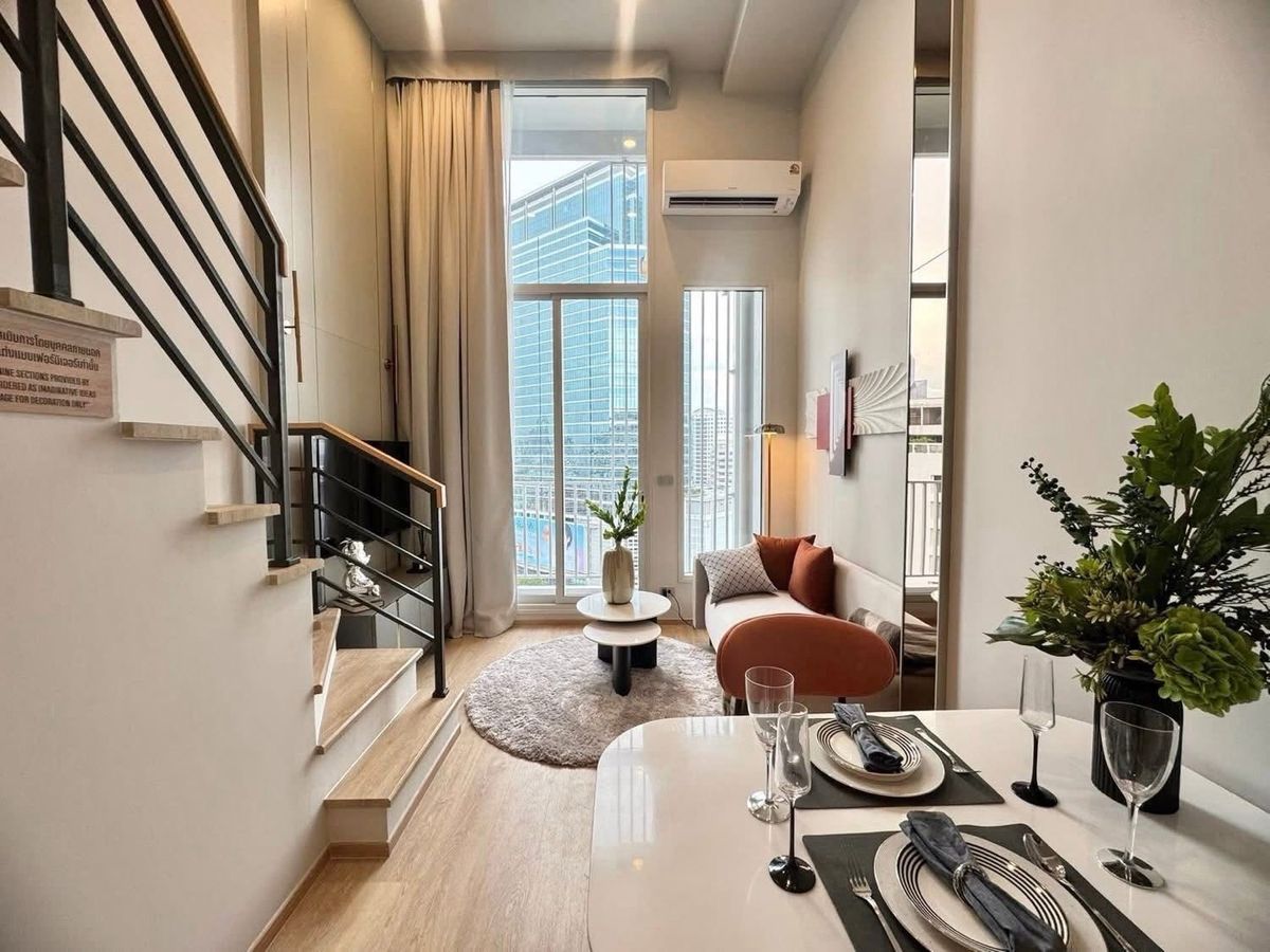 For SaleCondoSilom, Saladaeng, Bangrak : 🔥 Rare Hybrid Freehold @culture Chula | 25+13.5 SQ.M | 6.83MB