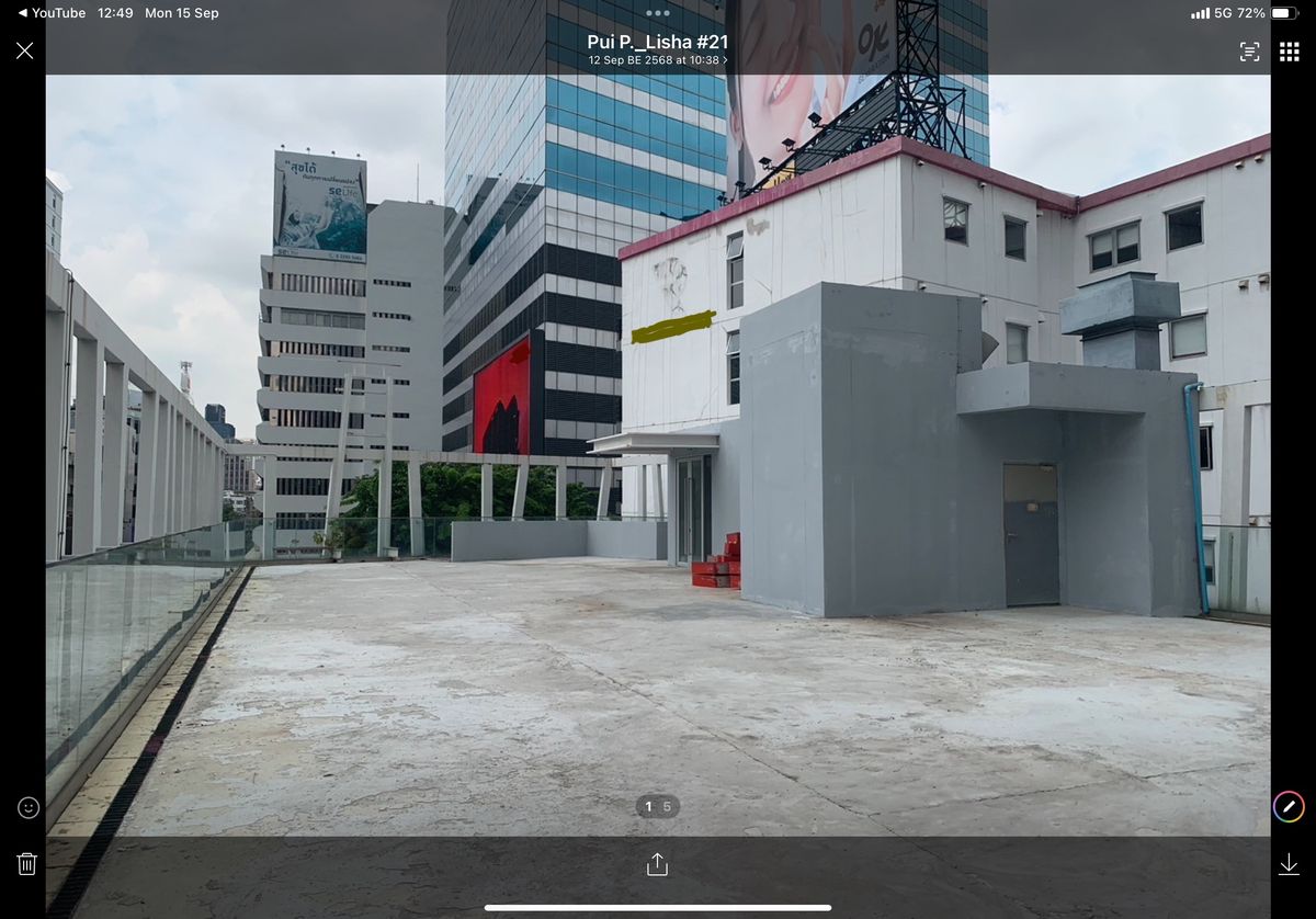 ให้เช่าร้านค้า/ตลาดนัดสีลม ศาลาแดง บางรัก : พื้นที่ Roof top ใจกลางมือง