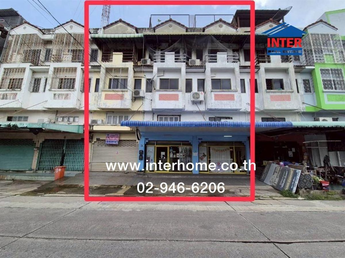 For SaleShop HouseRama5, Ratchapruek, Bangkruai : Commercial building 3.5, Floor 54.8 sq.w. Commercial Building, Soi Tiwanon-Pak Kred 6, Tiwanon Road, Soi Tiwanon-Pak Kred 6, Pak Kred, Nonthaburi