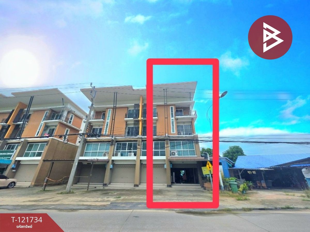 For SaleShop HousePattaya, Bangsaen, Chonburi : 3 -storey commercial building for sale with the side area of ​​73.3 square wah, Sriracha, Chon Buri