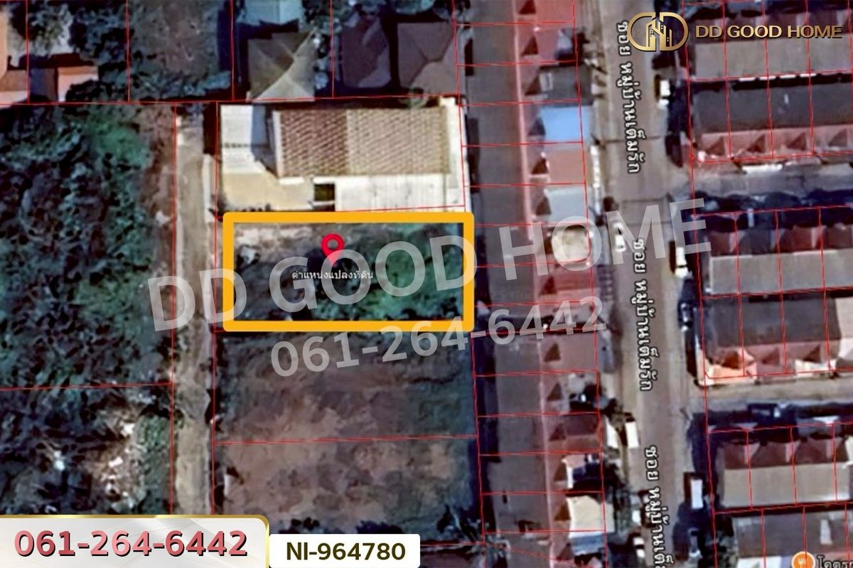 For RentLandNonthaburi, Bang Yai, Bangbuathong : NI-964780 Land in Bang Bua Thong, 160 sq wah, Nonthaburi, near Wat Lat Pla Duk (For Rent)