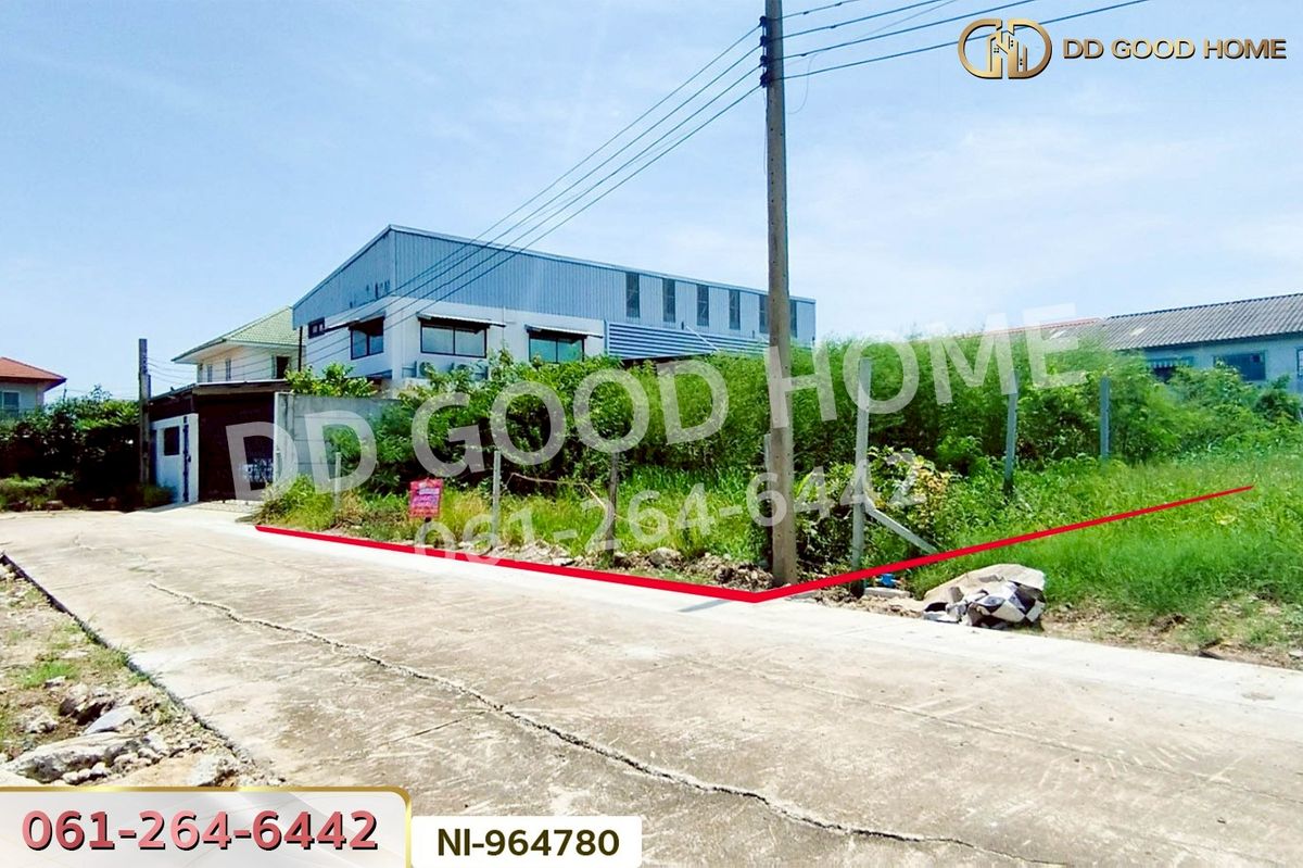 For RentLandNonthaburi, Bang Yai, Bangbuathong : NI-964780 Land in Bang Bua Thong, 160 sq wah, Nonthaburi, near Wat Lat Pla Duk (For Rent)