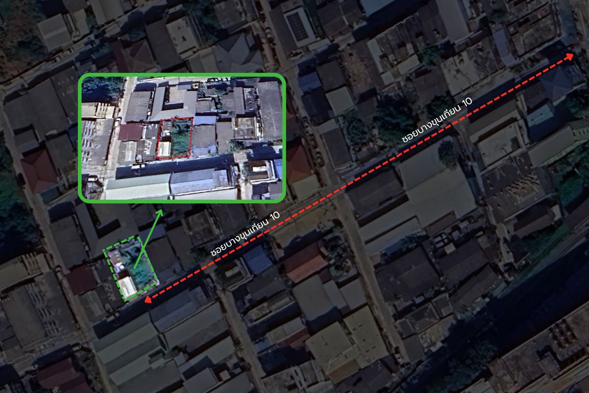 ขายที่ดินพระราม 2 บางขุนเทียน : ขายที่ดินบางขุนเทียน 10 ขนาด 100 ตารางวา เข้าซอยเพียง 200 เมตร