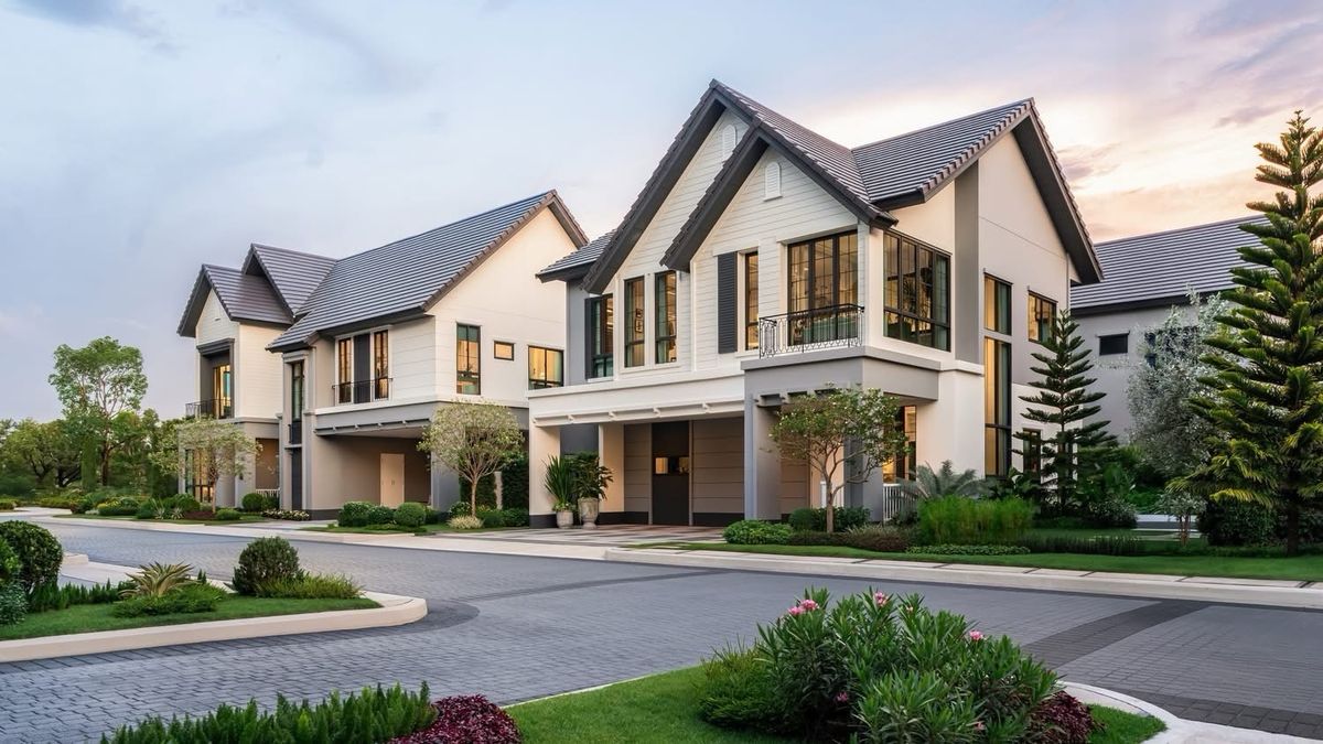 For SaleHouseNawamin, Ramindra : ⭐️⭐️⭐️ Round 𝐕𝐕𝐈𝐏 Burasiri Jatuchoti, a new luxury house from Sansiri, size 246 square meters, 4 bedrooms, 4 special bathrooms, only 13.9 million baht !!!