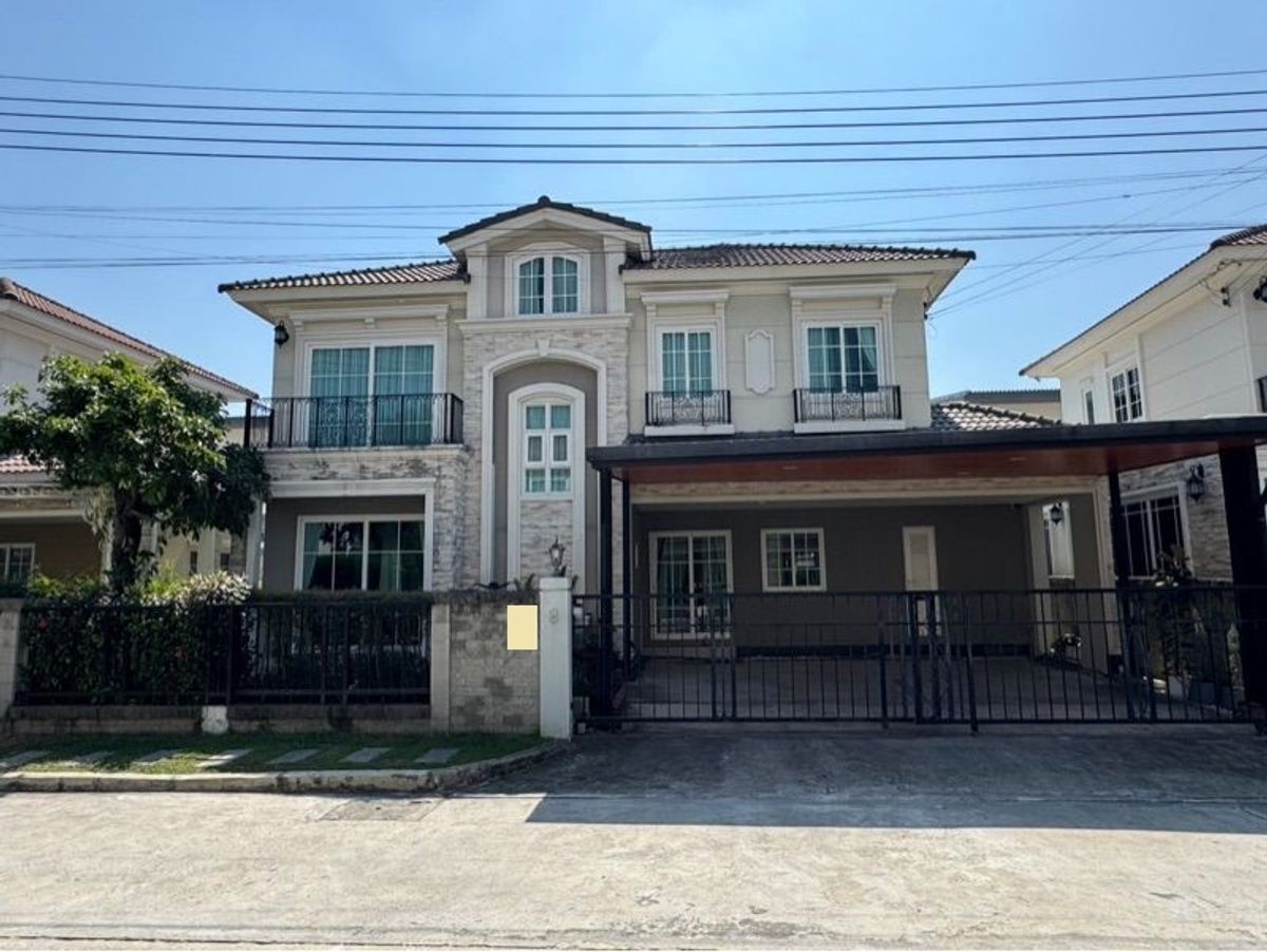 For RentHouseKaset Nawamin,Ladplakao : For rent, 50 sq.wah, 4 bedrooms, 4 water houses, 2-storey house, Grand Dio Lat Phrao-Kaset Nawamin