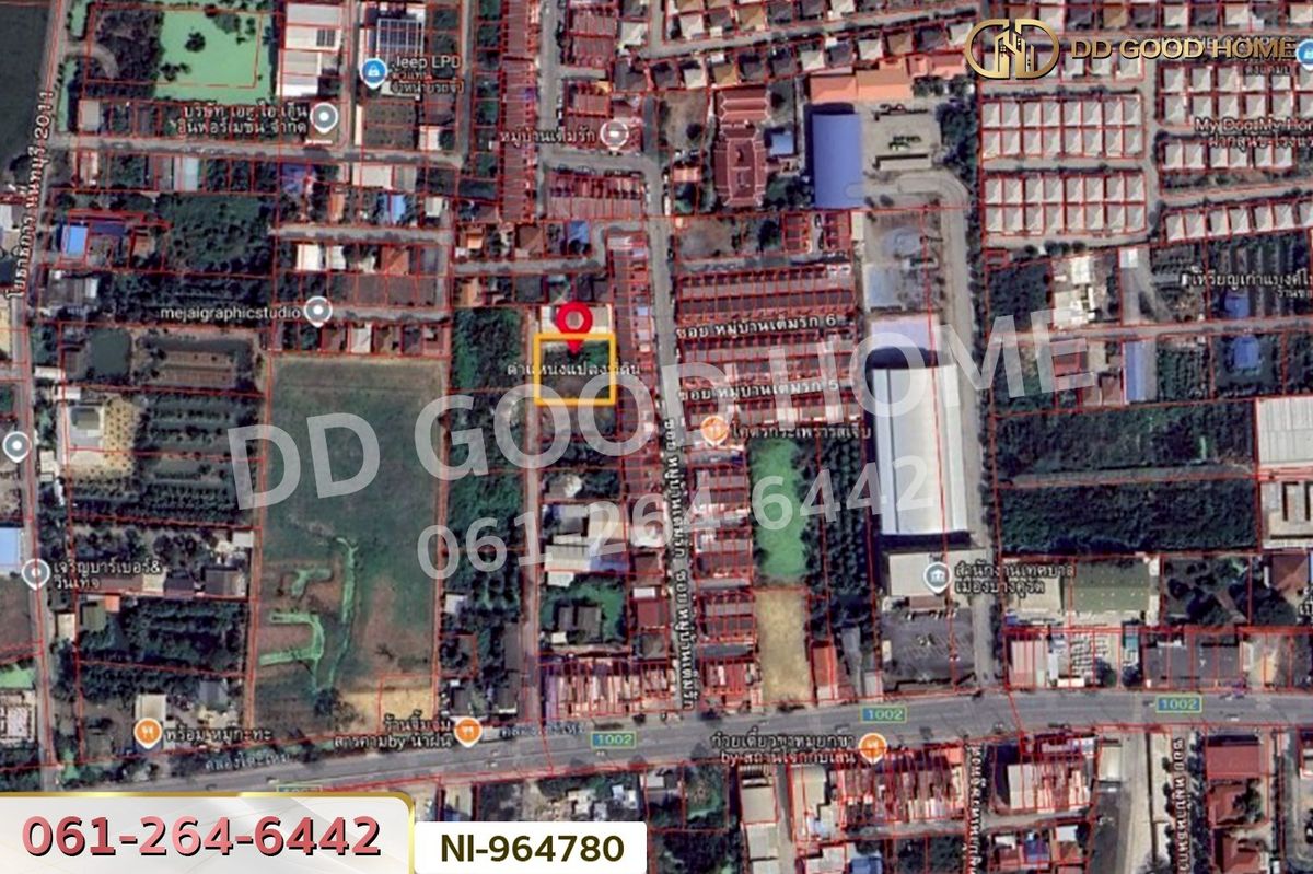 For RentLandNonthaburi, Bang Yai, Bangbuathong : NI-964780 Land in Bang Bua Thong, 160 sq wah, Nonthaburi, near Wat Lat Pla Duk (For Rent)