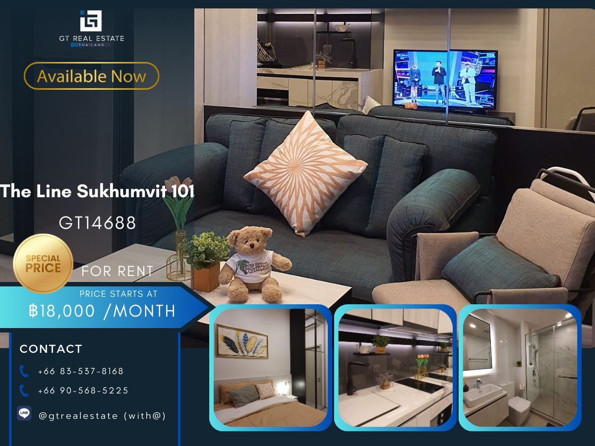 CondoOnnut, Udomsuk : The Line Sukhumvit 101 condo is convenient to travel with a beautiful room shuttle, complete furniture !!