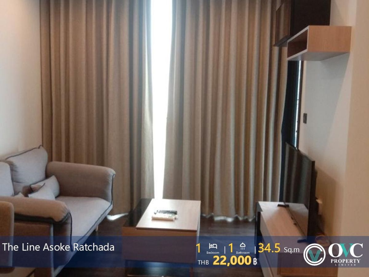 ให้เช่าคอนโดพระราม 9 เพชรบุรีตัดใหม่ RCA : Ready for rent @The Line Asoke Ratchada