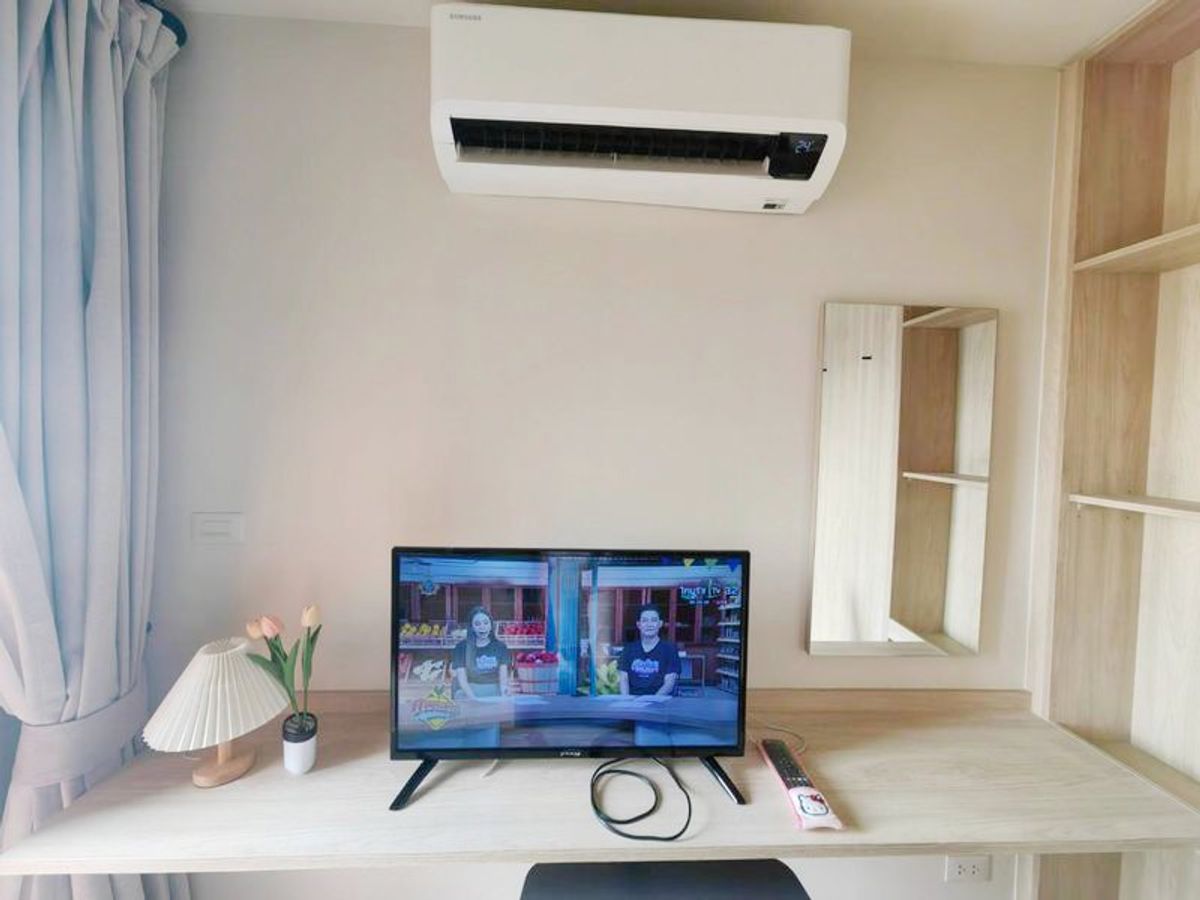For RentCondoBangna, Bearing, Lasalle : For Rent The Muve Bangna (เดอะ มูฟ บางนา) 24.5 Sq.m. 7th Floor Open View + Burapha Withi Expressway View Price 8,500 Baht/Month 