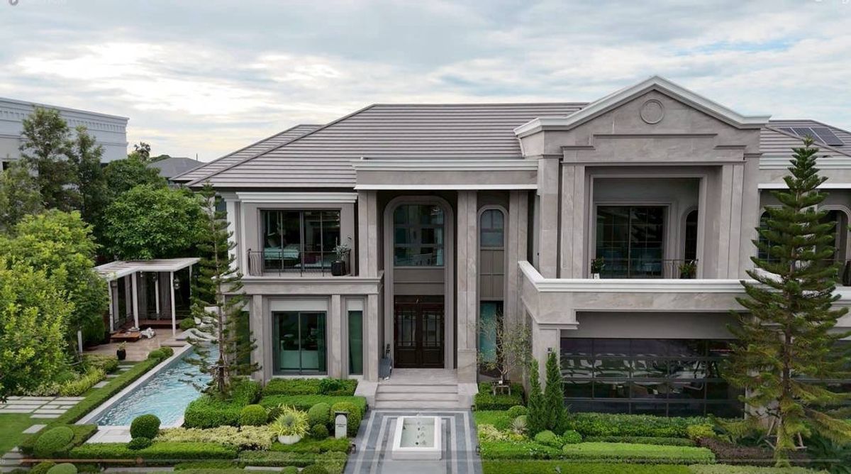 For SaleHouseChaengwatana, Muangthong : (Sample house/swimming pool) Grand Bangkok Boulevard Chaengwattana-Ratchapruek (Amazing, full), near the international sisb, the expressway on the main road