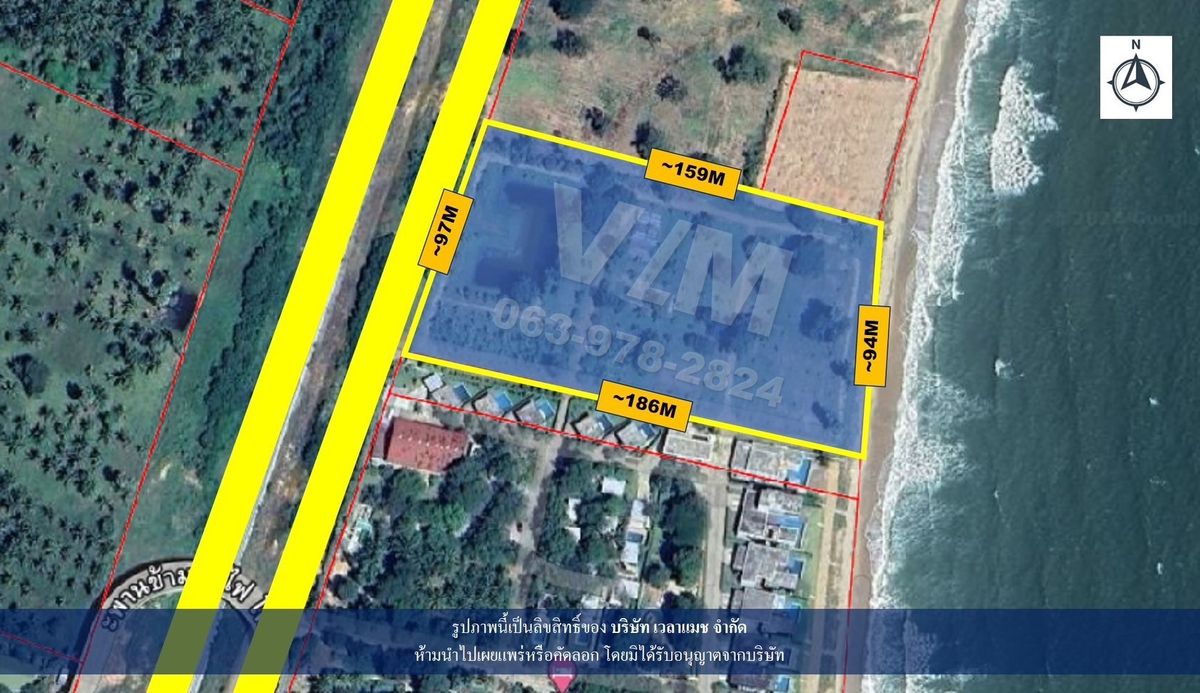 ขายที่ดินหัวหิน ประจวบคีรีขันธ์ : VLM 956  ขายที่ดินติดทะเล อำเภอทับสะแก จังหวัดประจวบคีรีขันธ์ ทิศตะวันออก  เนื้อที่ 10-0-0 ไร่